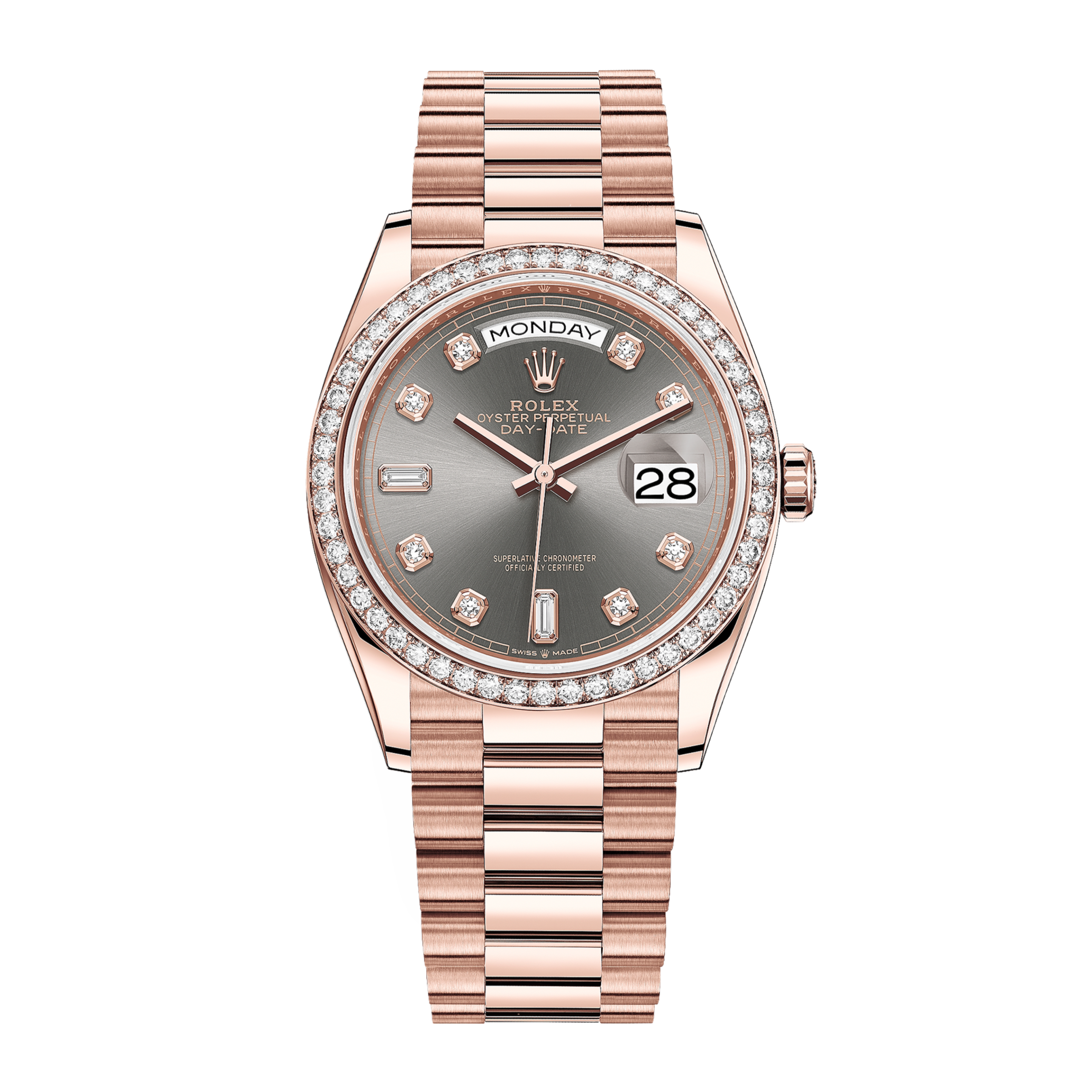 Day-Date 36 Rose Gold Grey Dial 36mm Product Image
