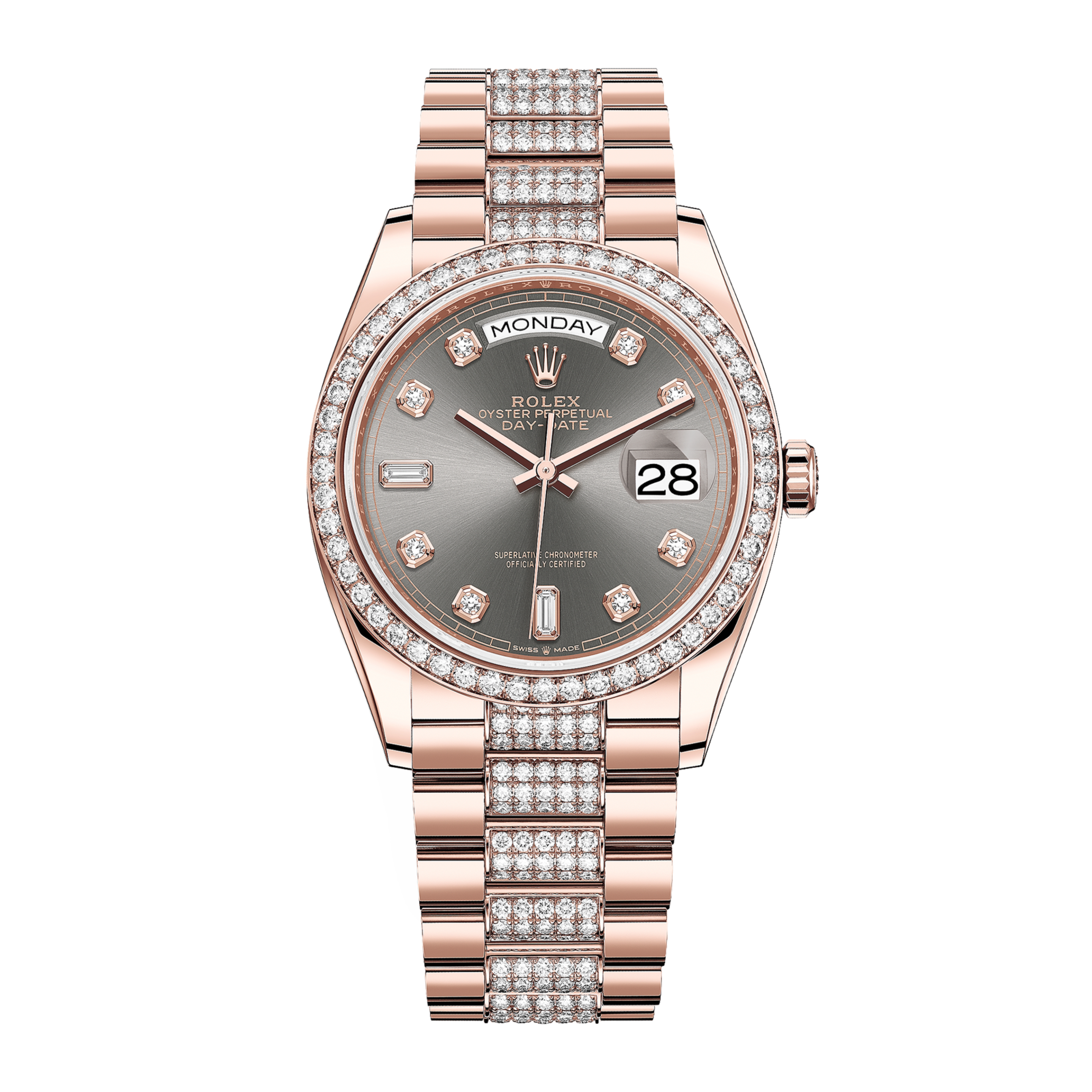 Day-Date 36 Rose Gold Grey Dial 36mm Product Image