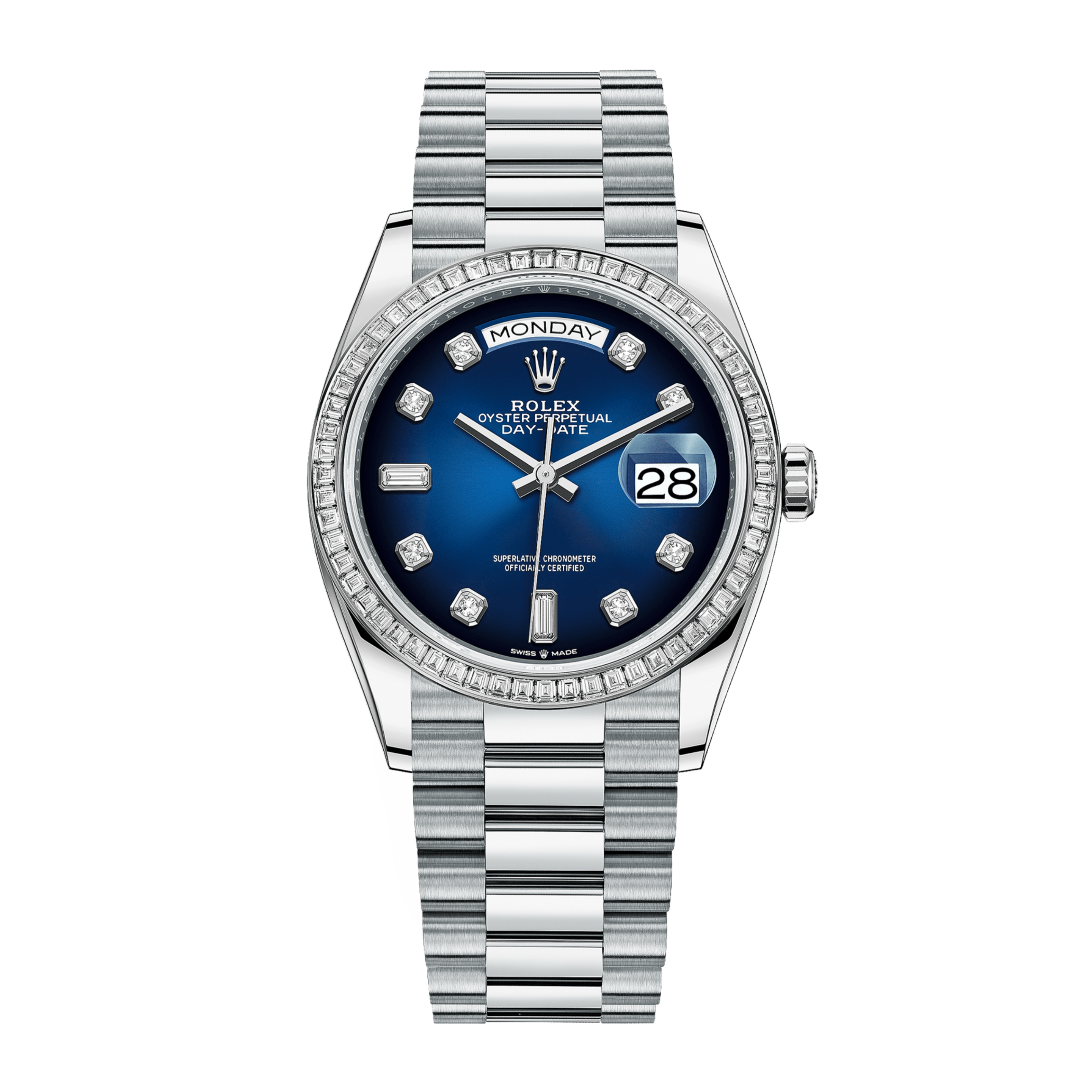 Day-Date 36 Platinum Blue Dial 36mm Product Image