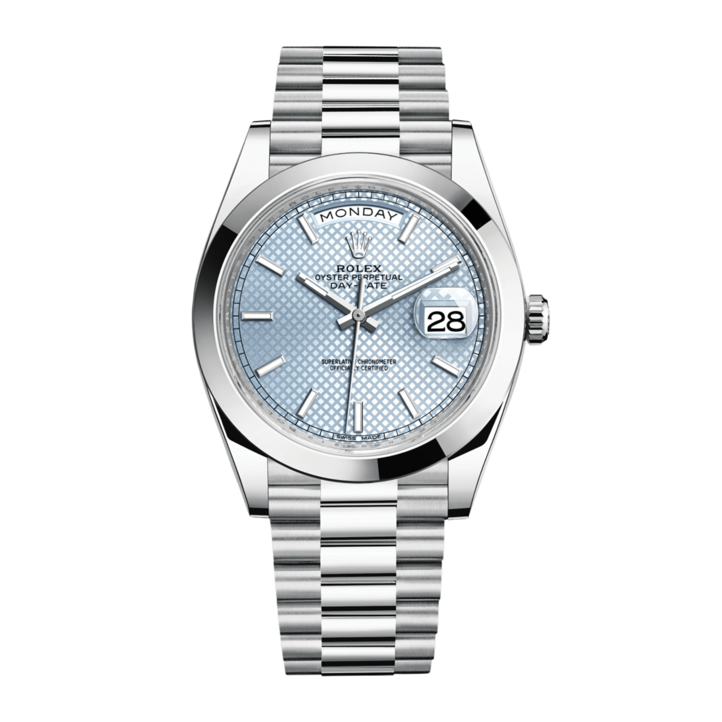 Day-Date 40 Platinum Blue Dial 40mm Product Image
