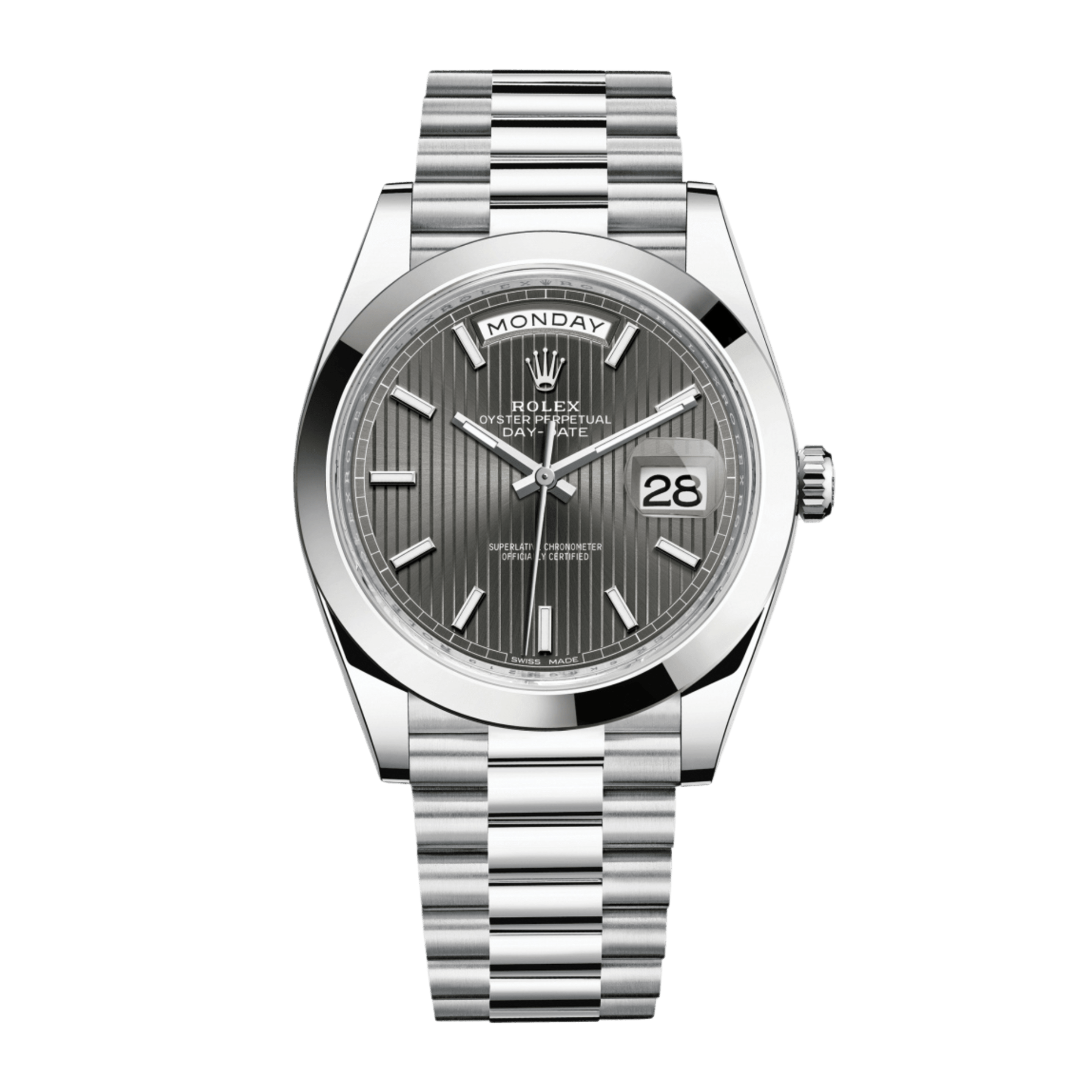 Day-Date 40 Platinum Grey Dial 40mm Product Image