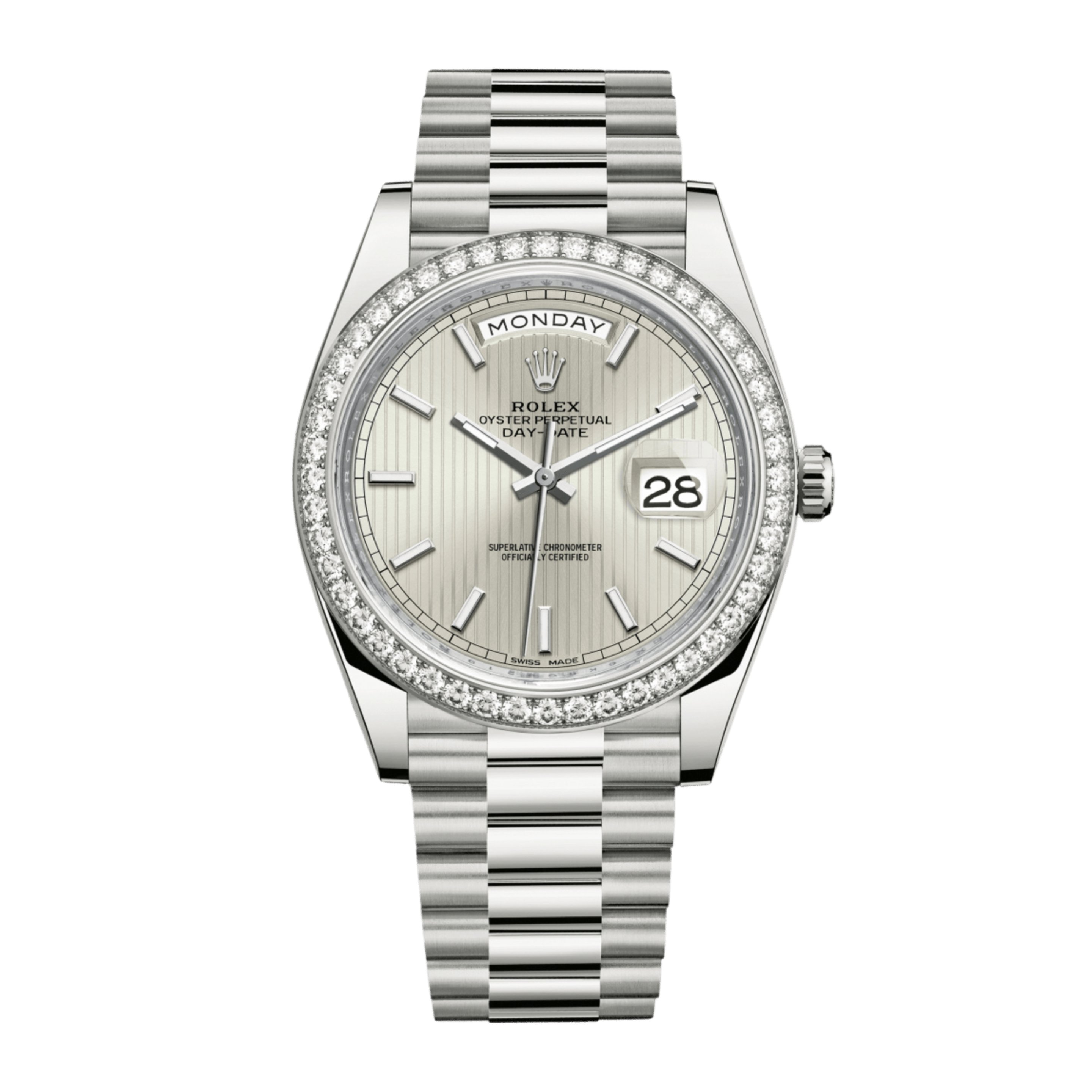Day-Date 40 White Gold Silver Dial 40mm Product Image