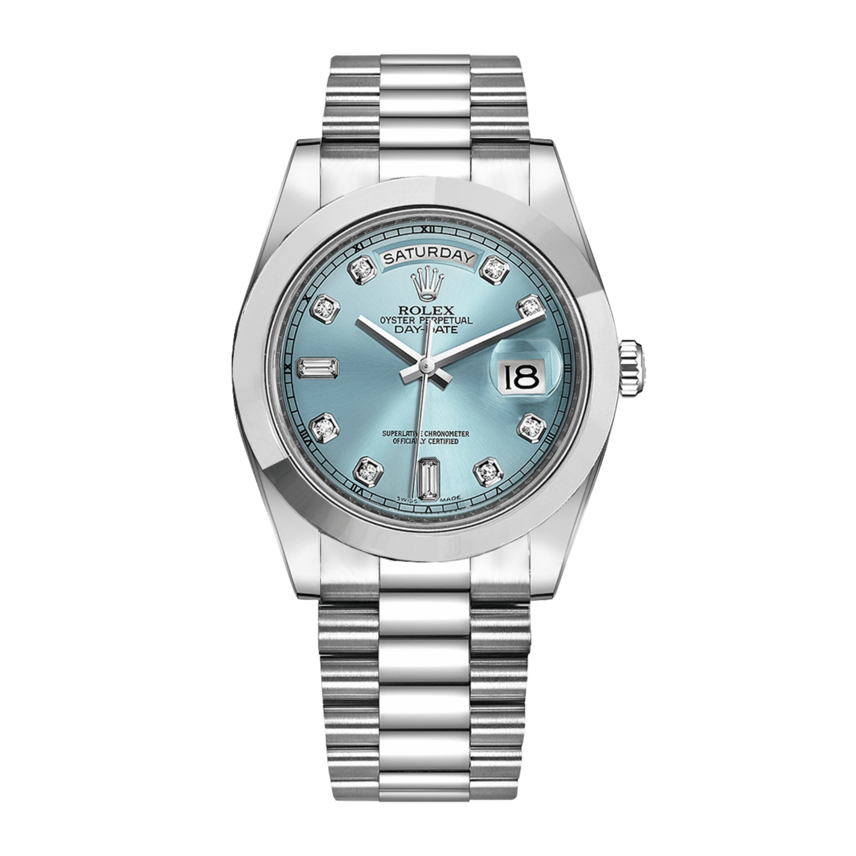 Day-Date II Platinum Blue Dial 41mm Product Image