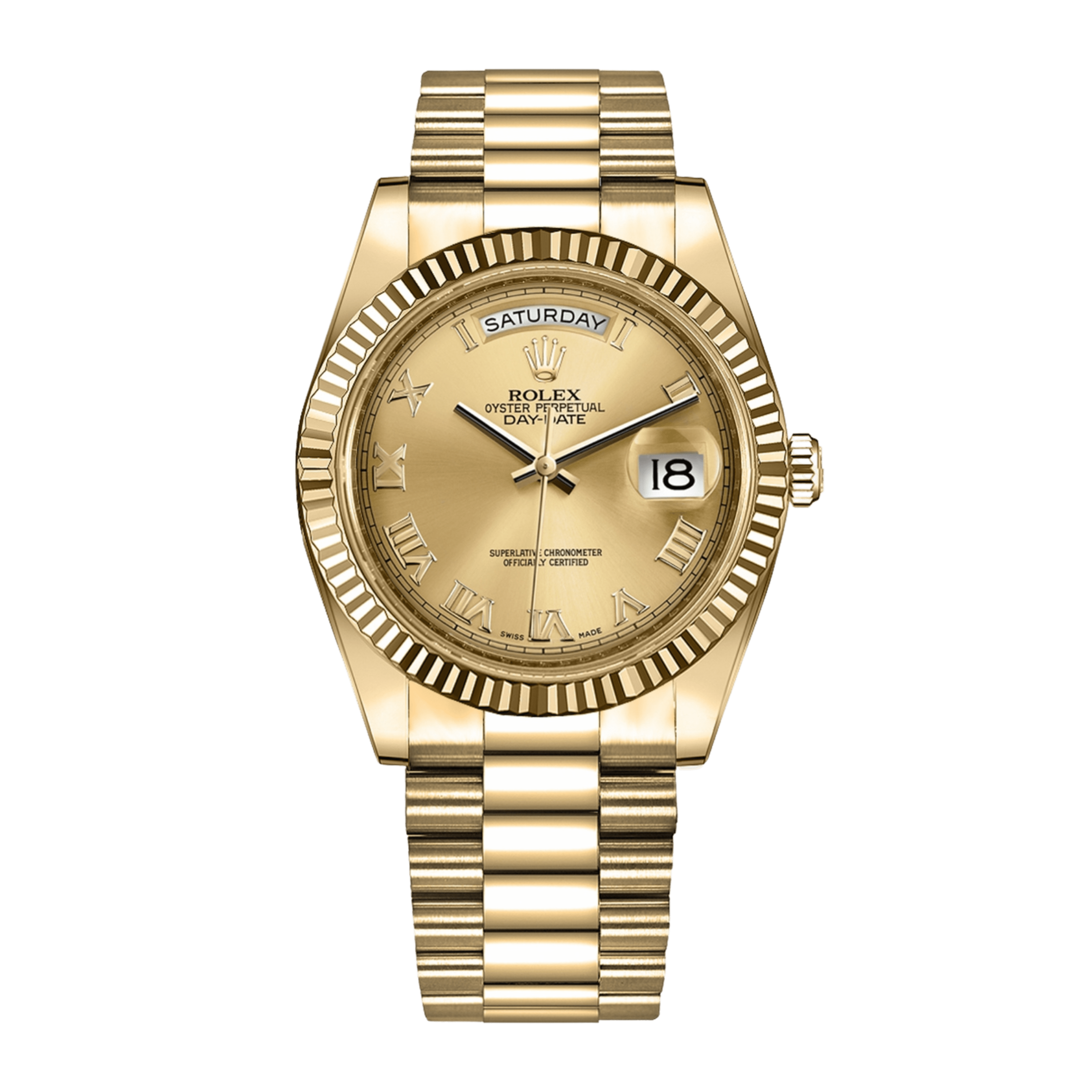 Day-Date II Yellow Gold Champagne Dial 41mm Product Image