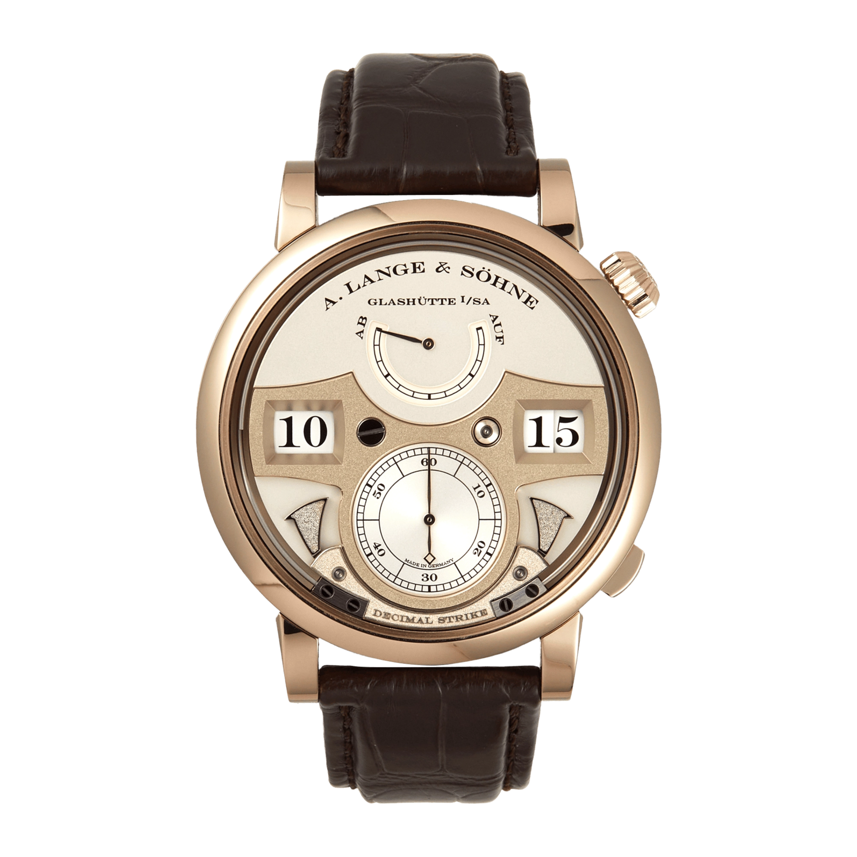 Zeitwerk Striking Time Rose Gold Silver Dial 44mm Product Image
