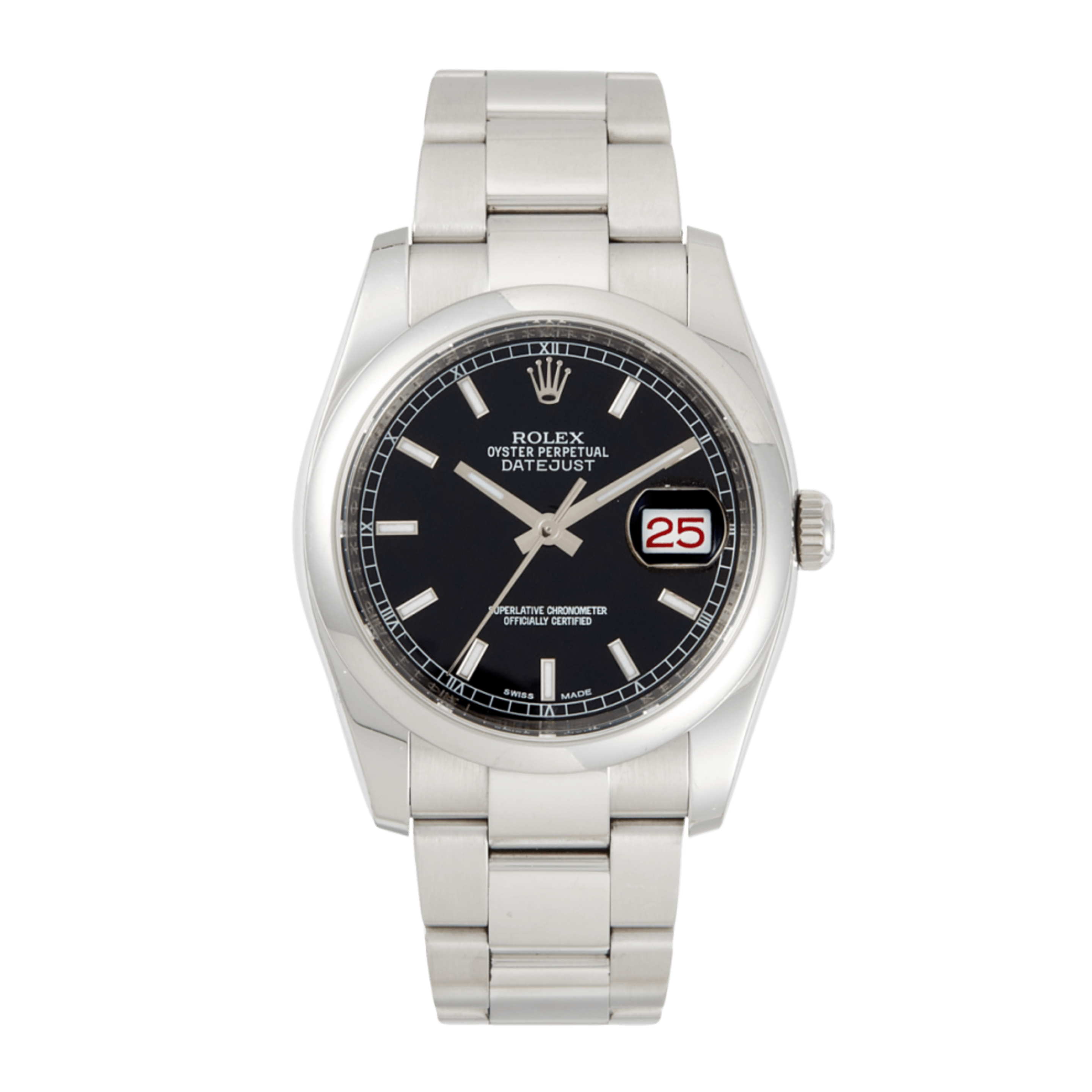 Datejust Steel Black Dial 36mm Product Image