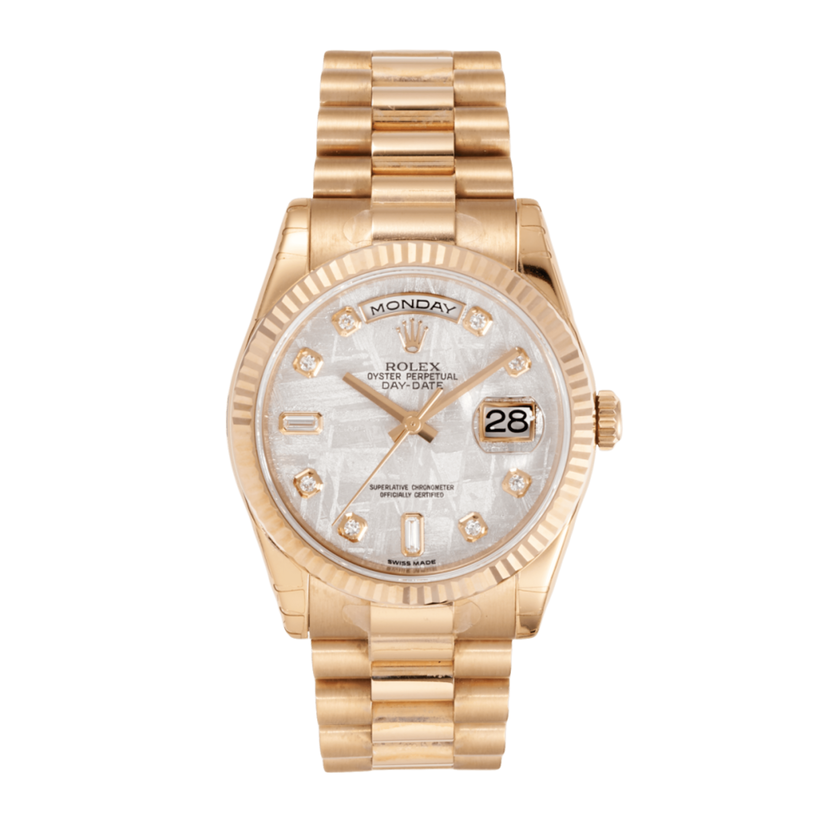 Day-Date Rose Gold Meteorite Dial 36mm Product Image