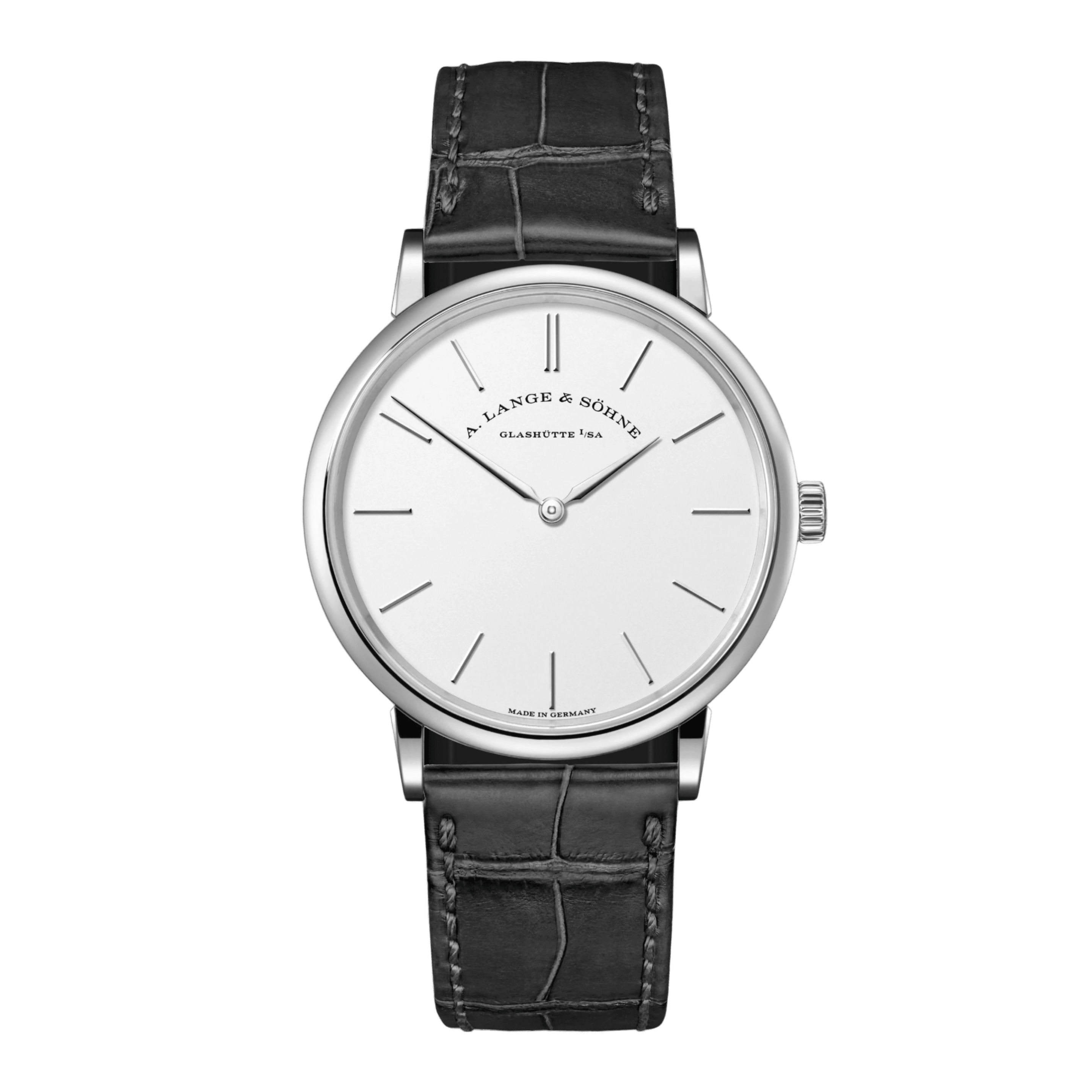Saxonia Thin White Gold Silver Dial 37mm Product Image