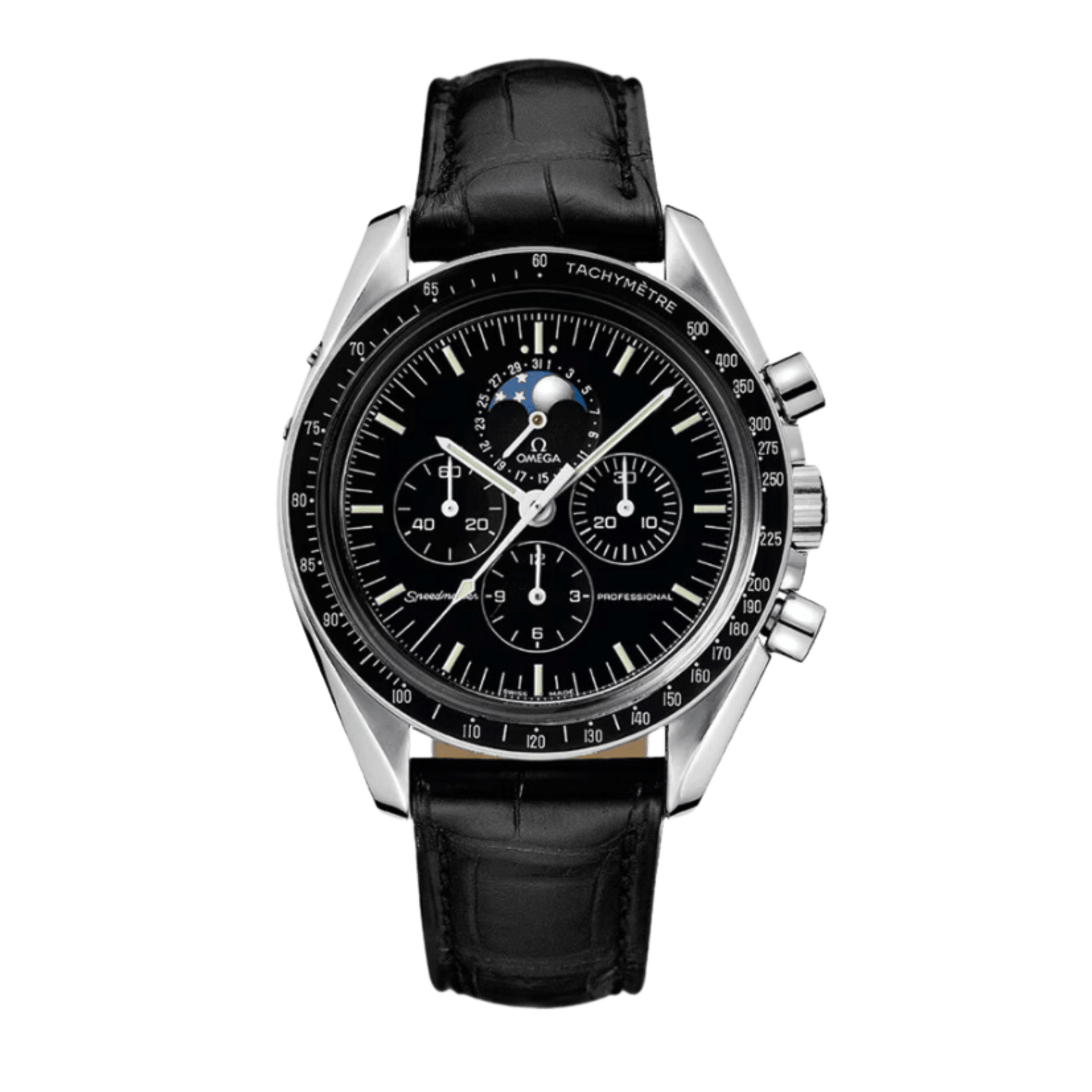 Speedmaster Professional Moonphase Steel Black Dial 42mm Product Image