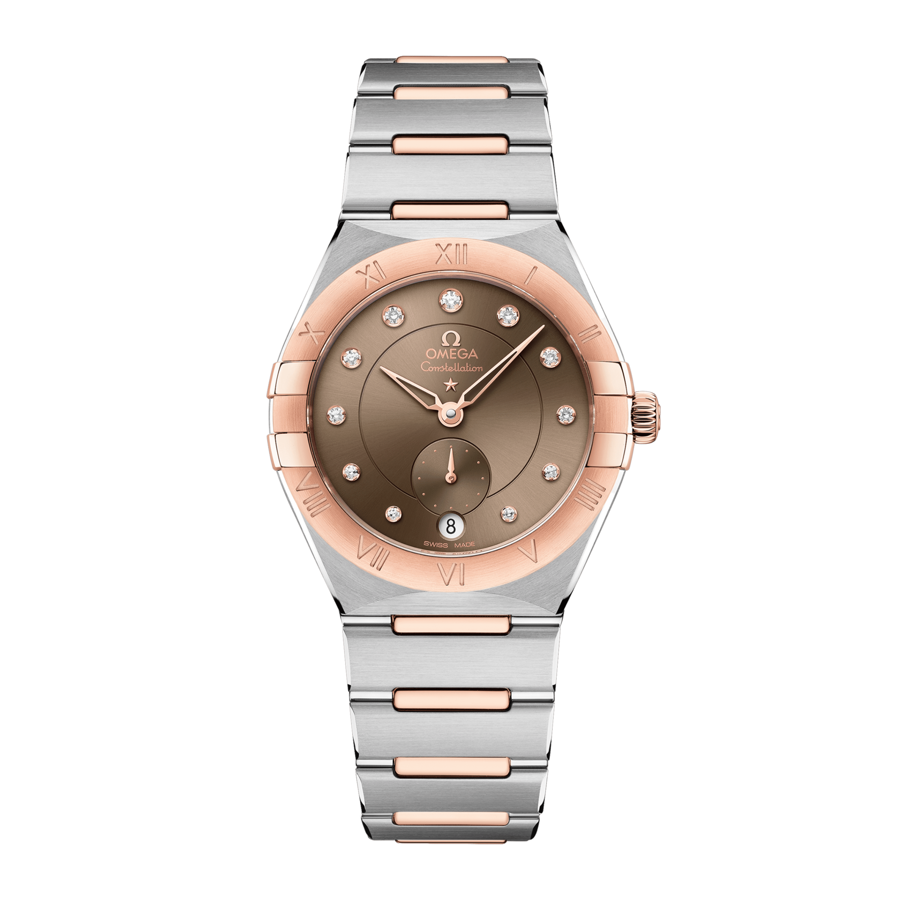 Constellation Master Chronometer Small Seconds Rose Gold & Steel Brown Dial 34mm Product Image
