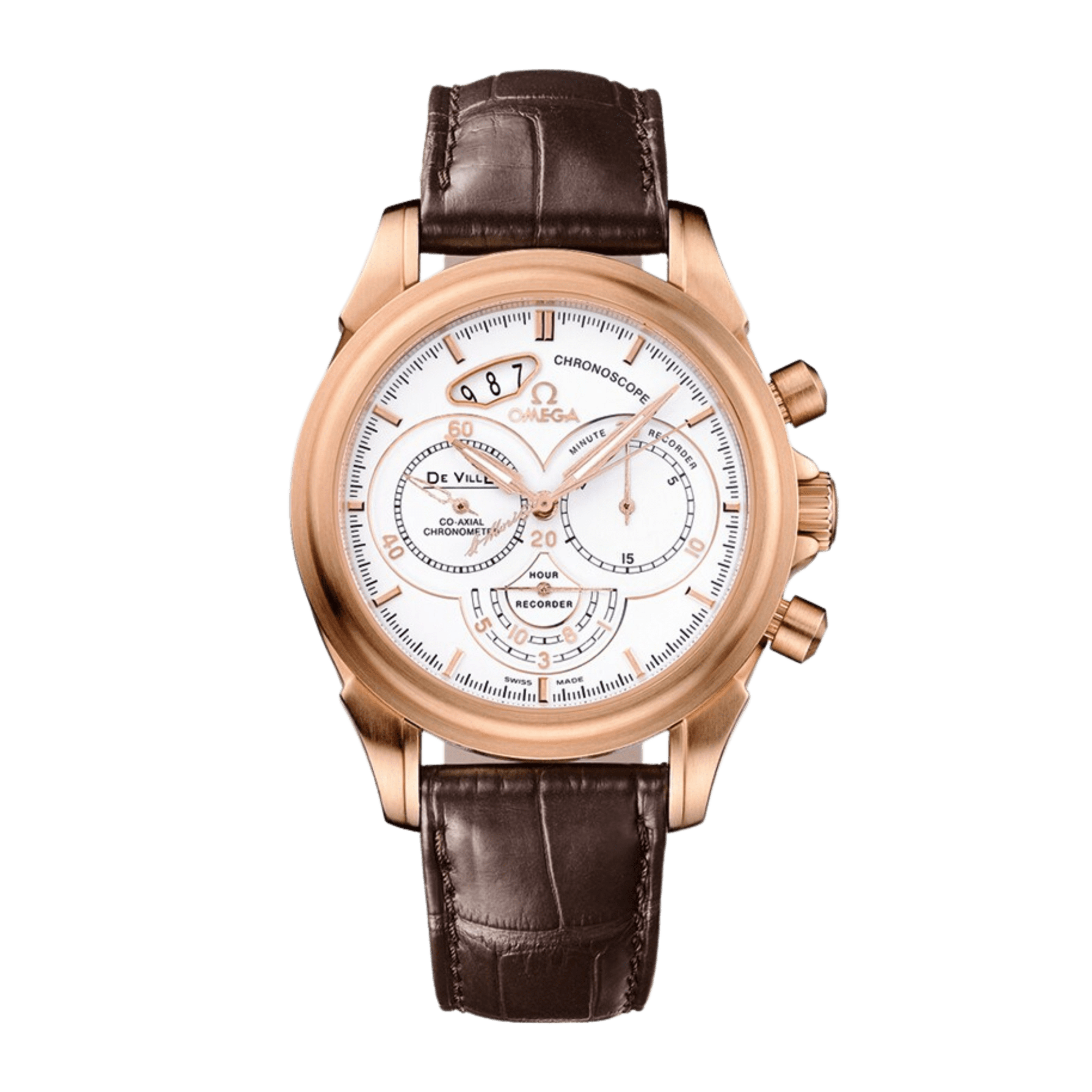 De Ville Rose Gold White Dial 41mm Product Image