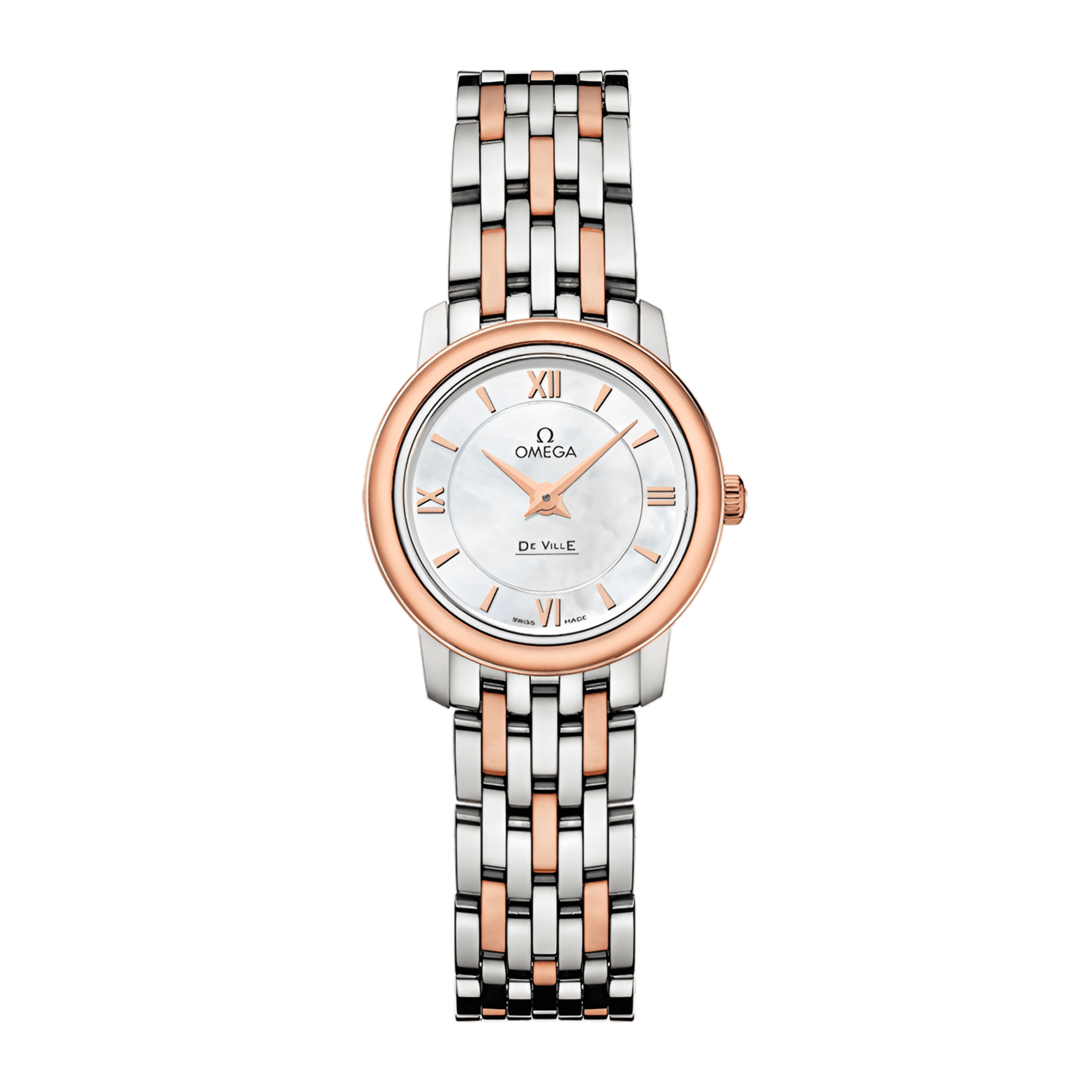De Ville Rose Gold & Steel White Dial 24mm Product Image