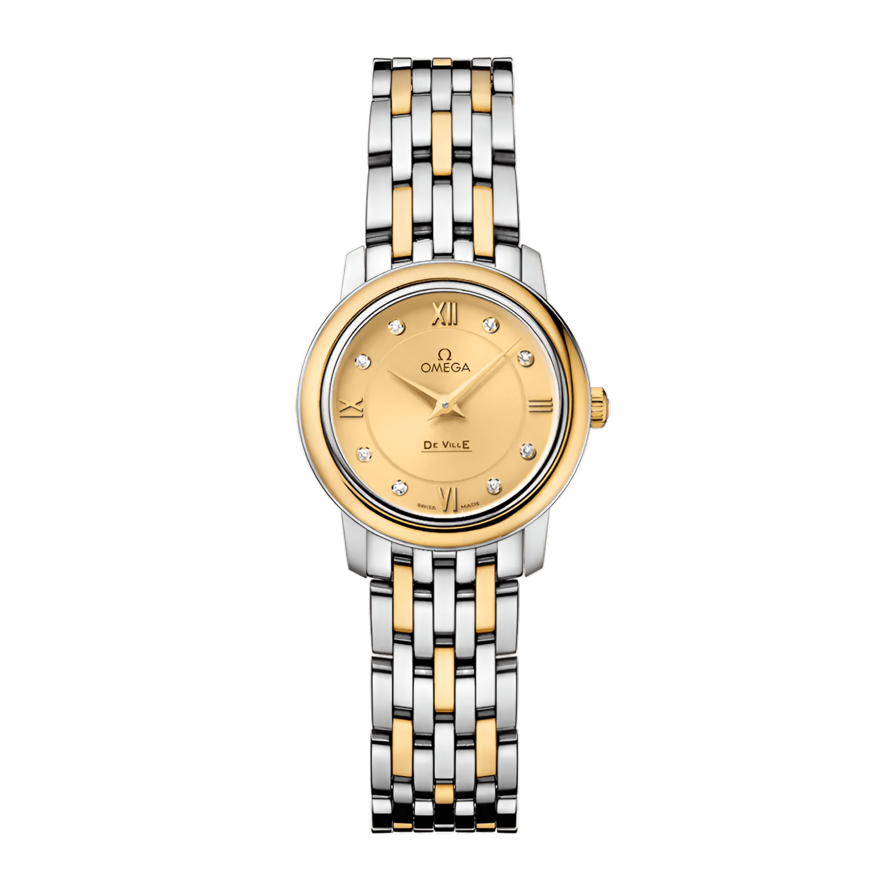 De Ville Yellow Gold & Steel Champagne Dial 24mm Product Image
