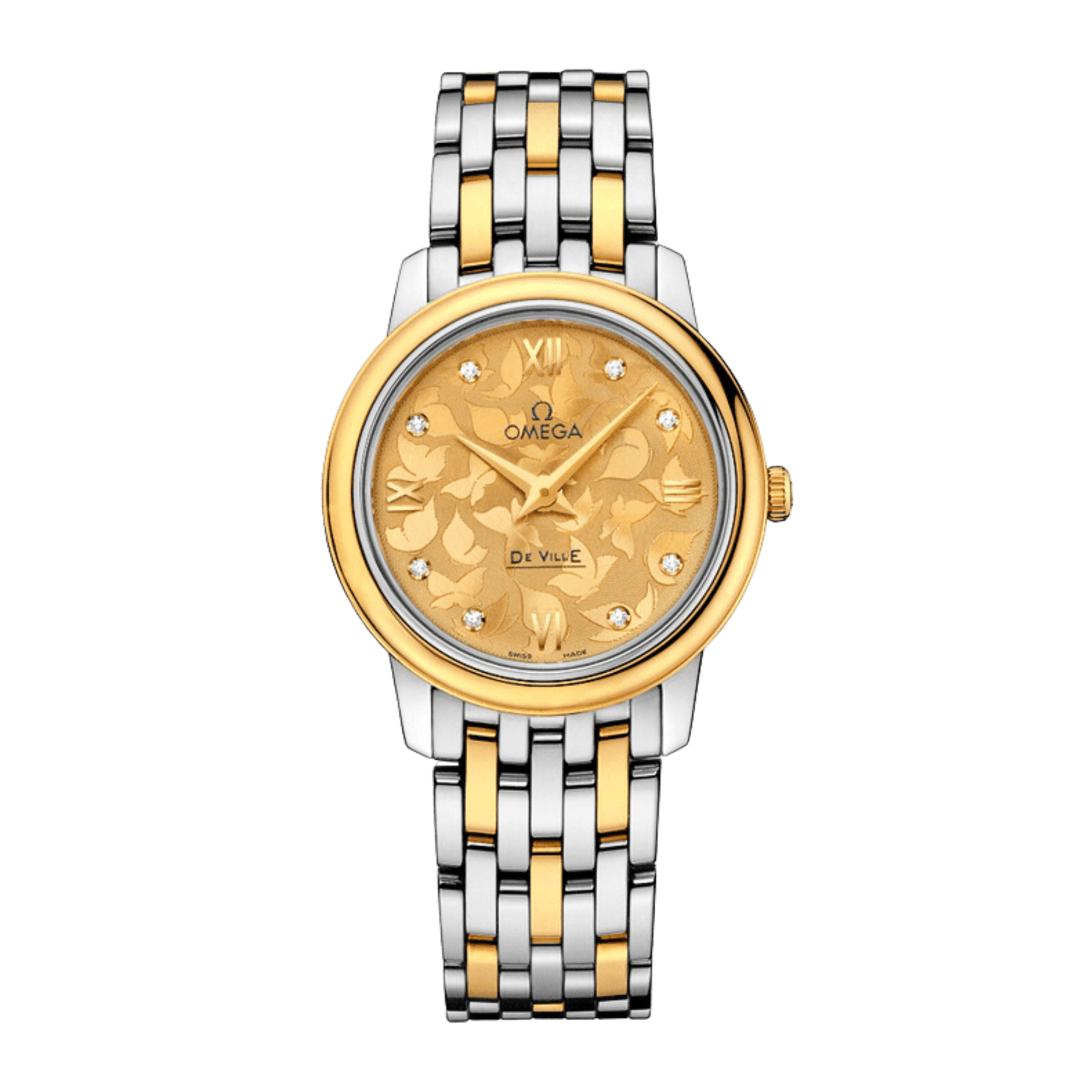 De Ville Yellow Gold & Steel Champagne Dial 27mm Product Image