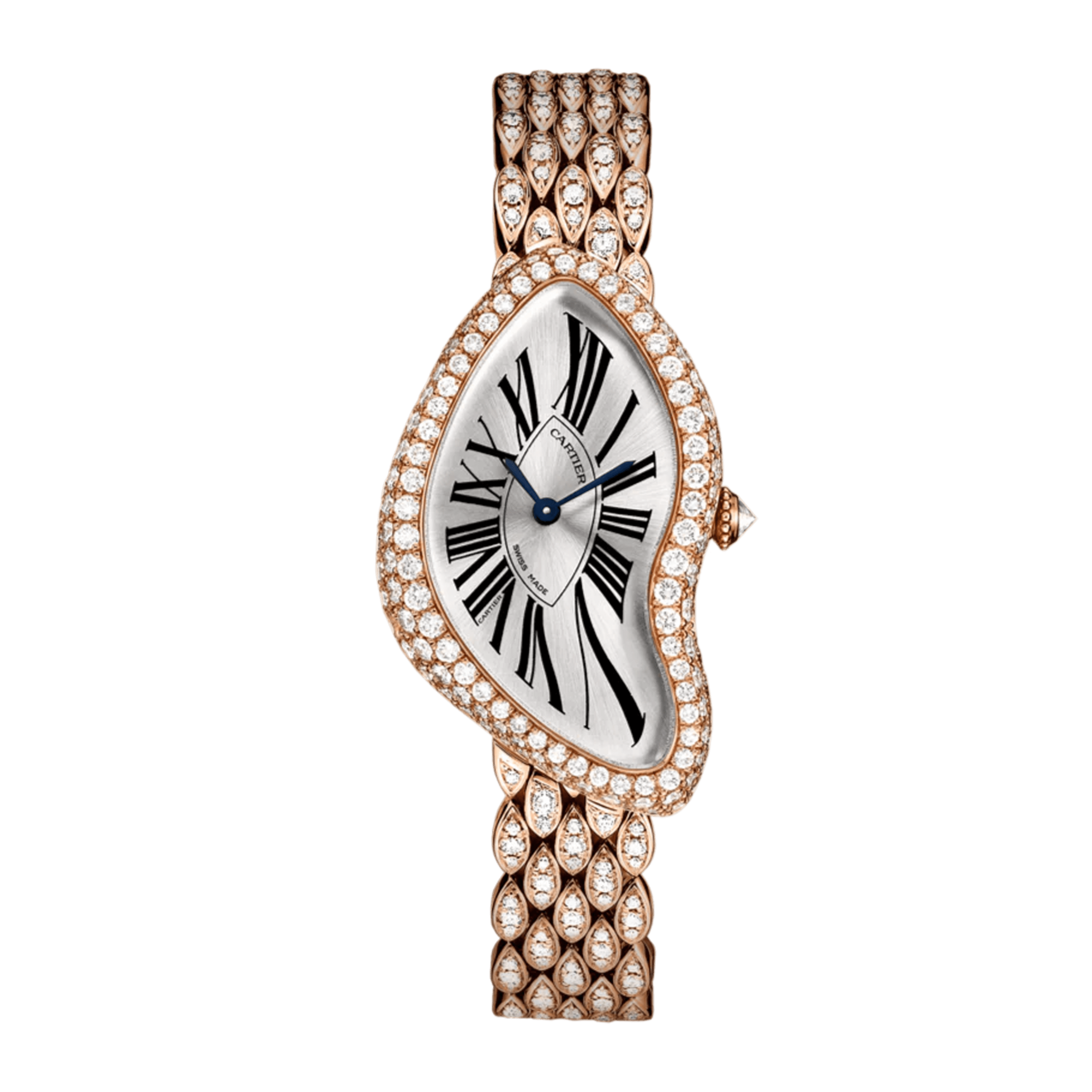 Crash de Cartier Rose Gold Diamond Silver Dial 38mm Product Image