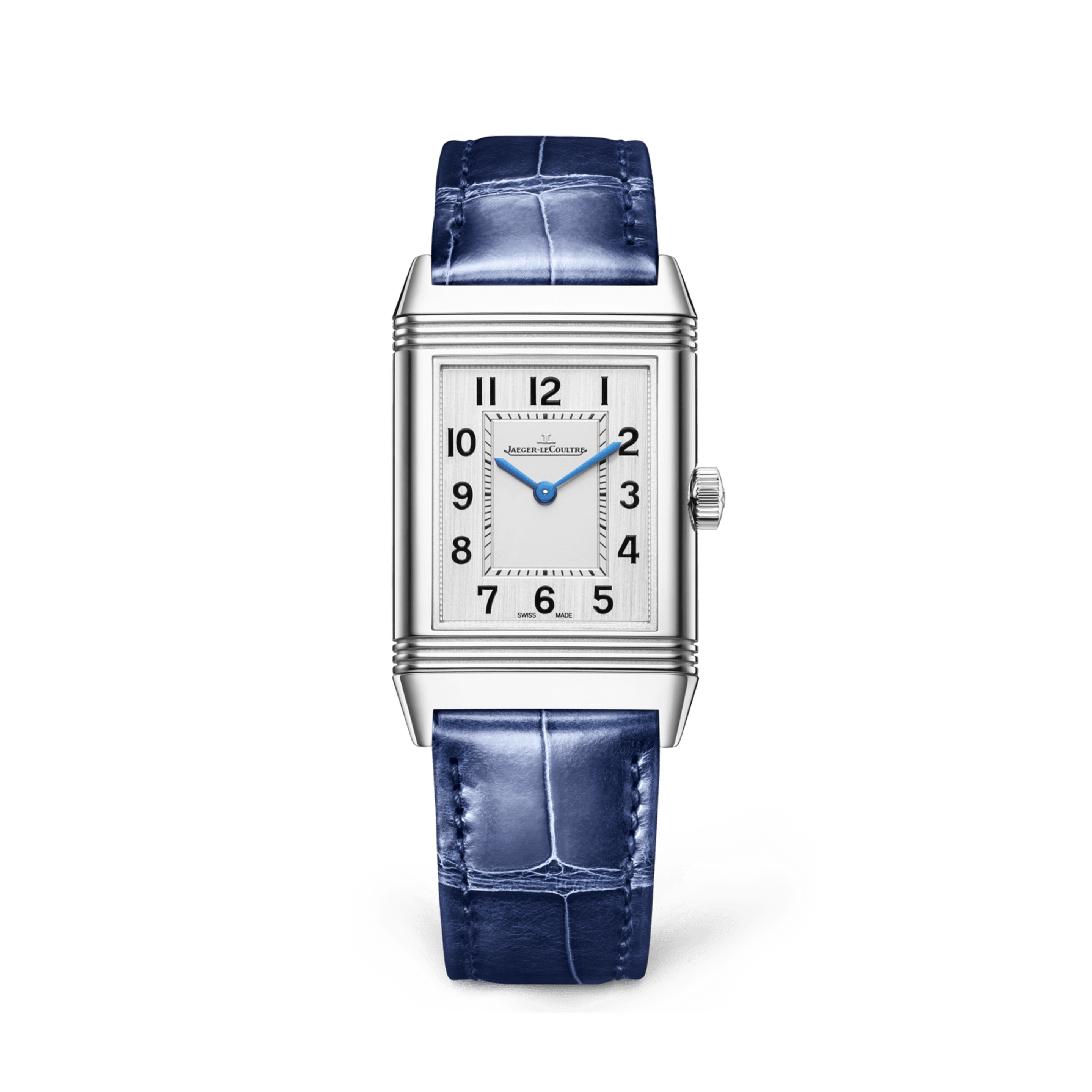 Reverso Classic Medium Thin Quartz Steel Silver Dial 24mm Product Image