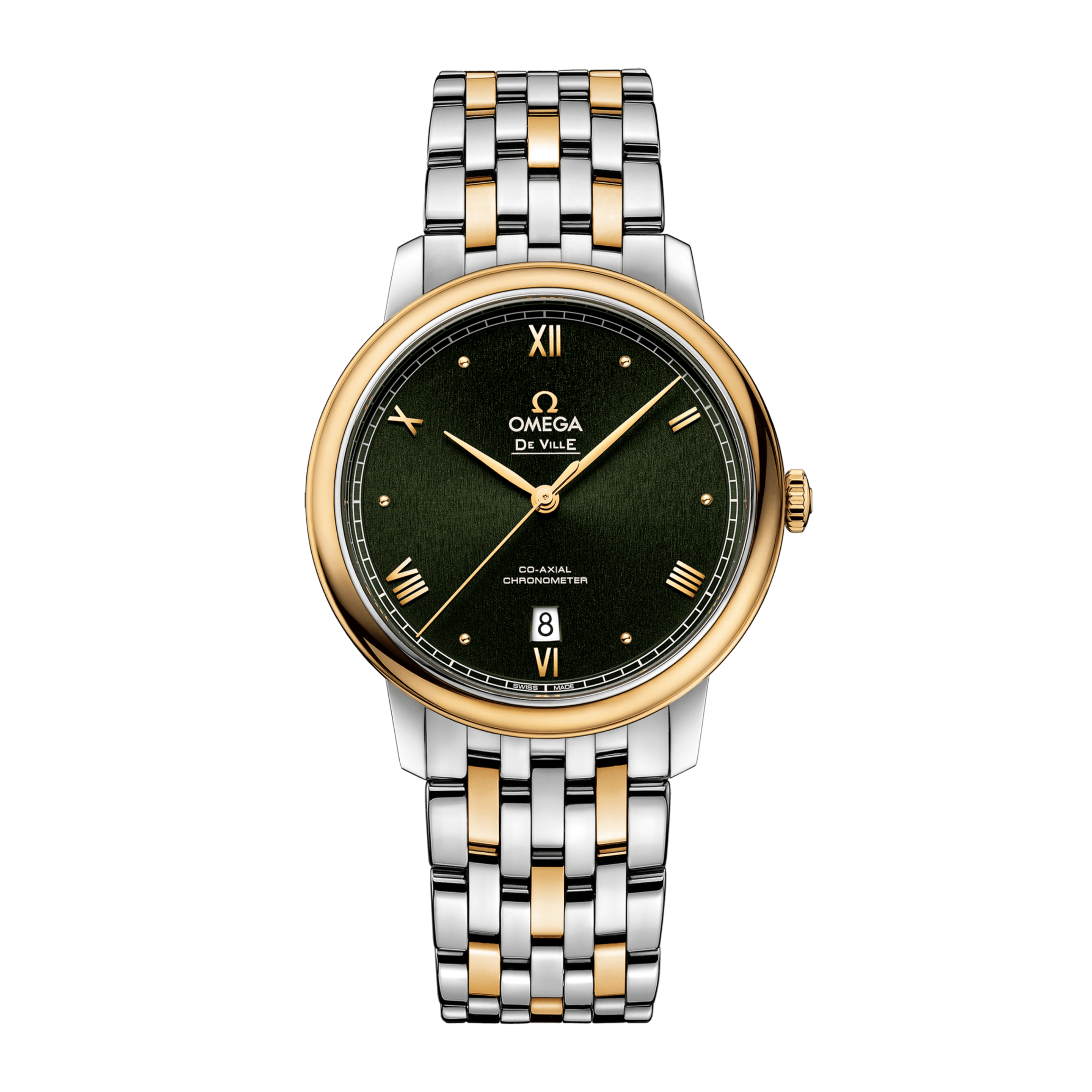 De Ville Prestige Yellow Gold & Steel Green Dial 39mm Product Image