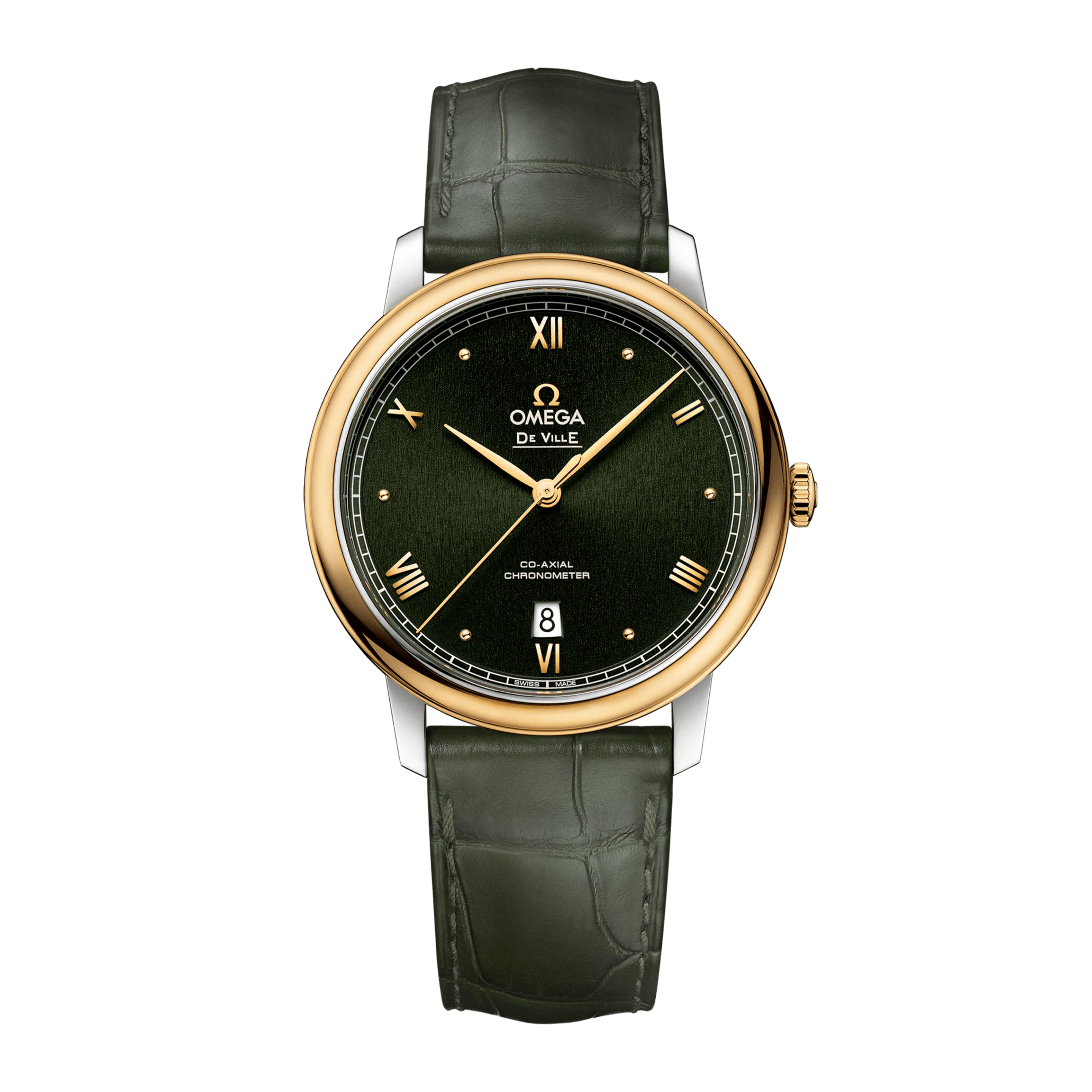 De Ville Prestige Yellow Gold & Steel Green Dial 39mm Product Image