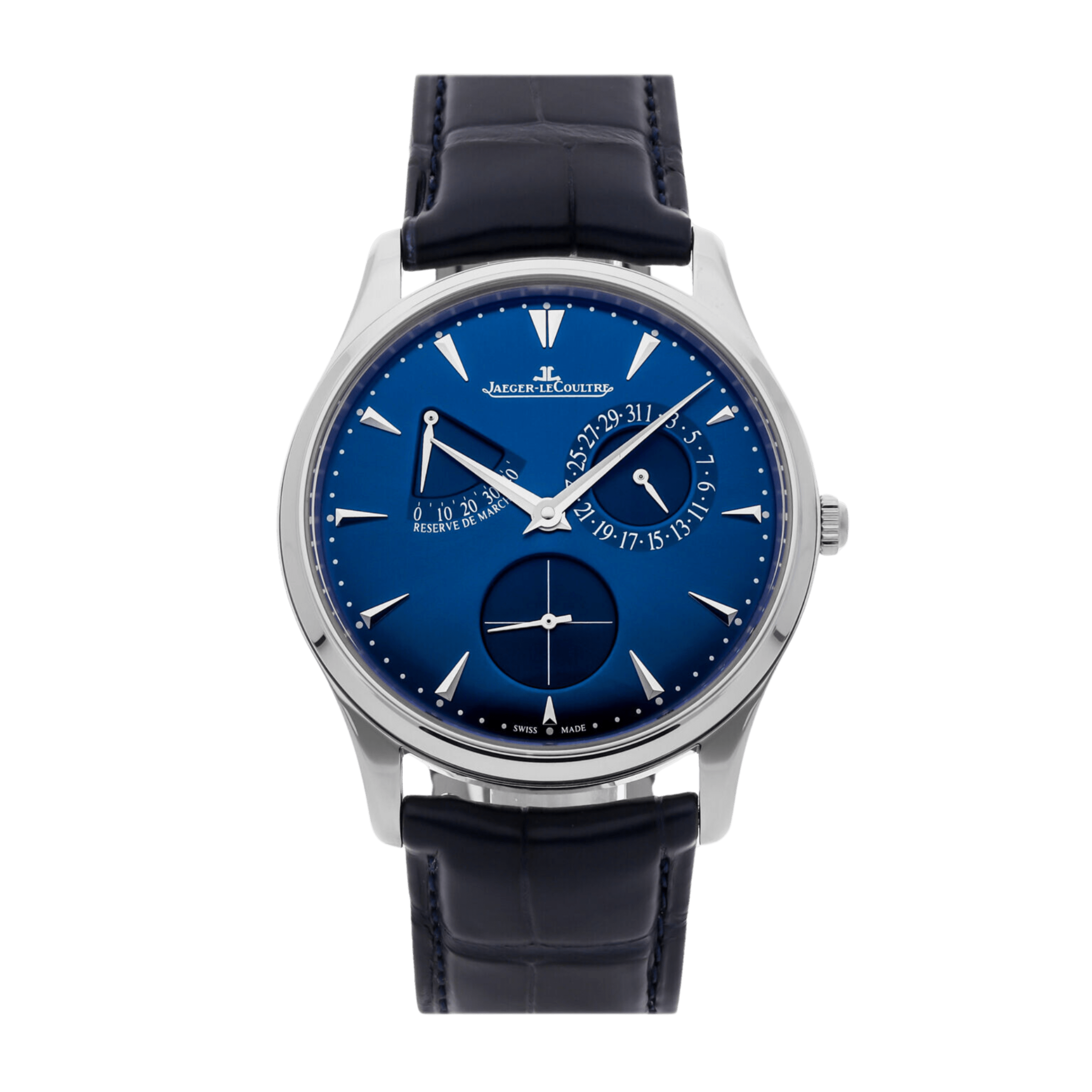 Master Ultra Thin Réserve de Marche Steel Blue Dial 39mm Product Image