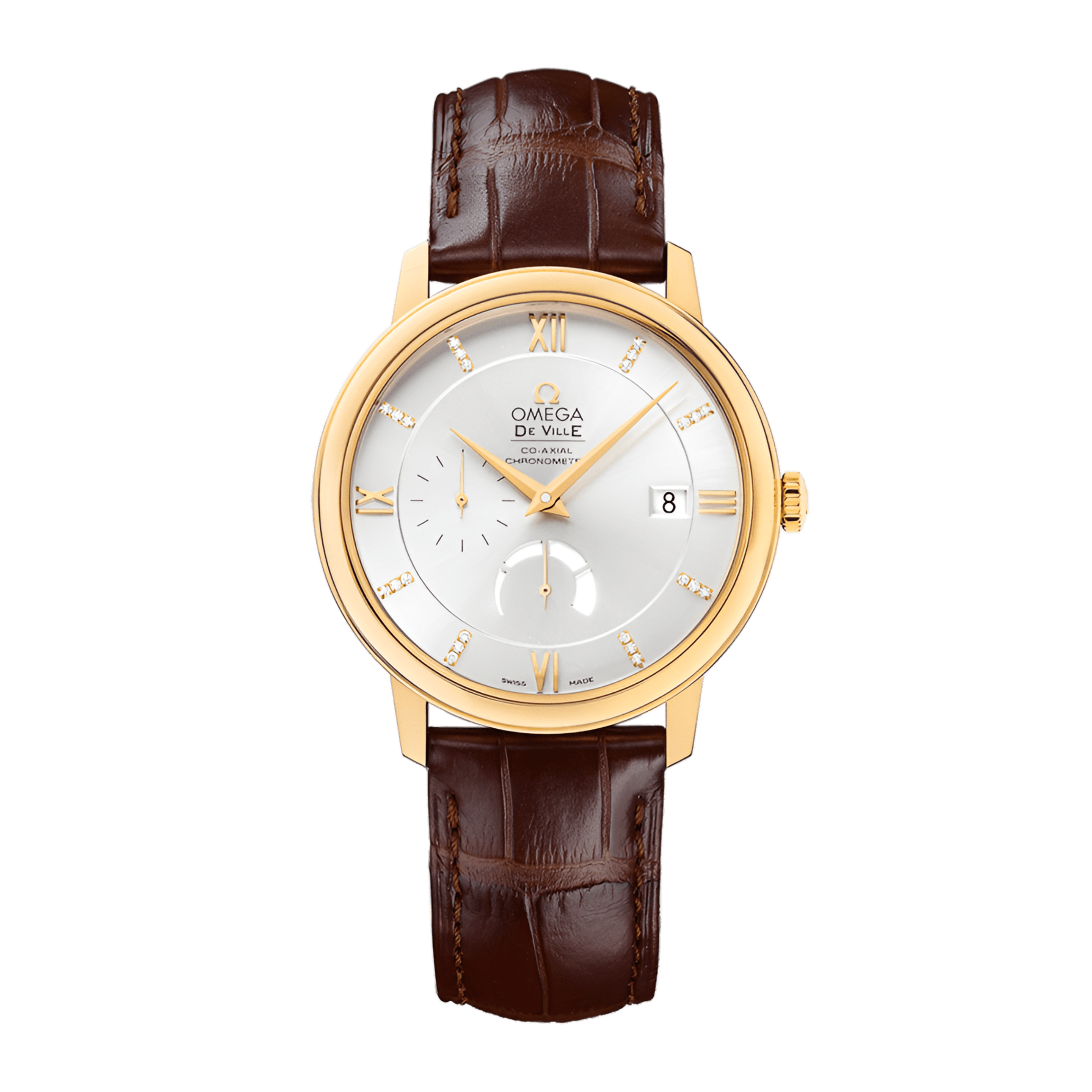 De Ville Prestige Power Reserve Yellow Gold Silver Dial 39mm Product Image