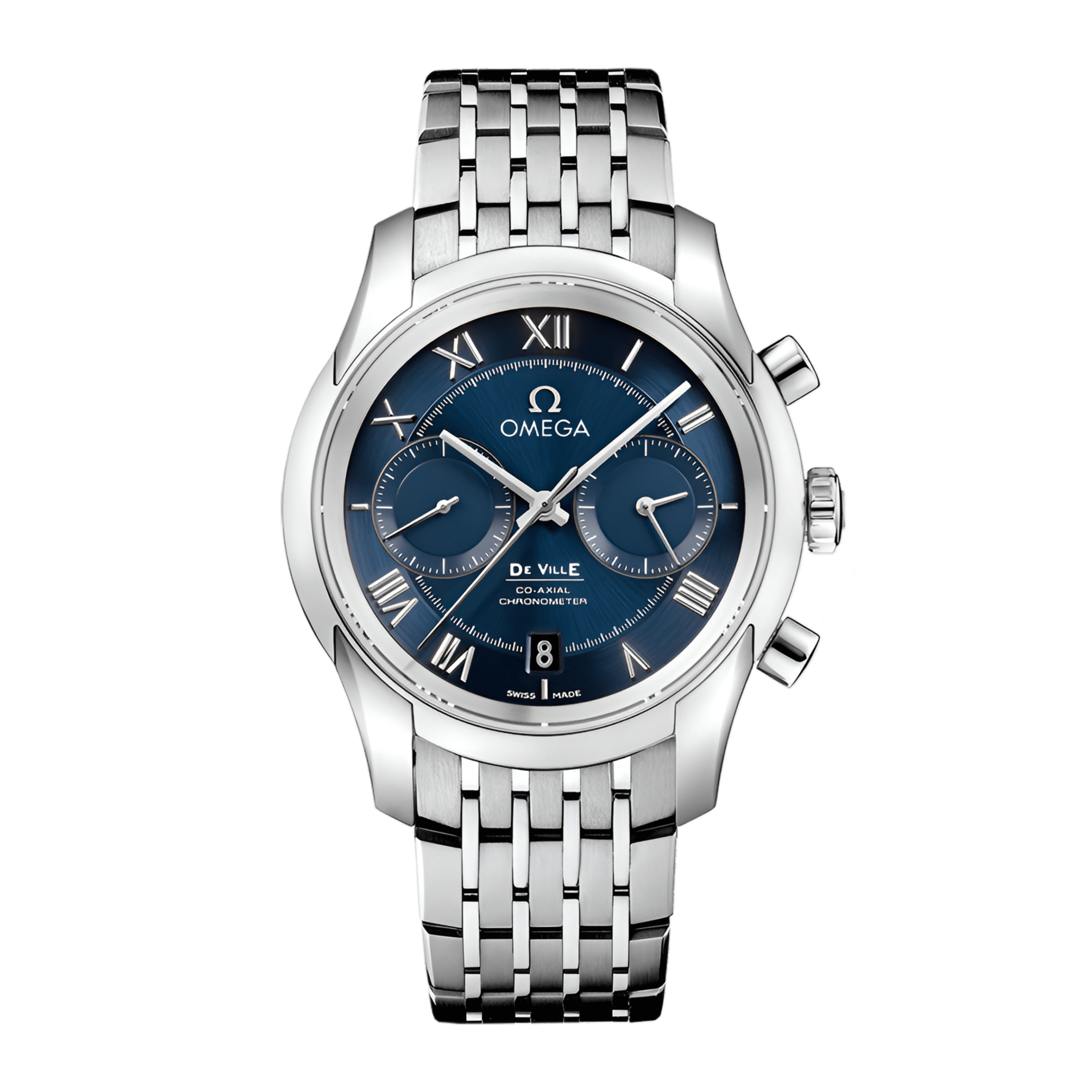 De Ville Chronograph Steel Blue Dial 42mm Product Image