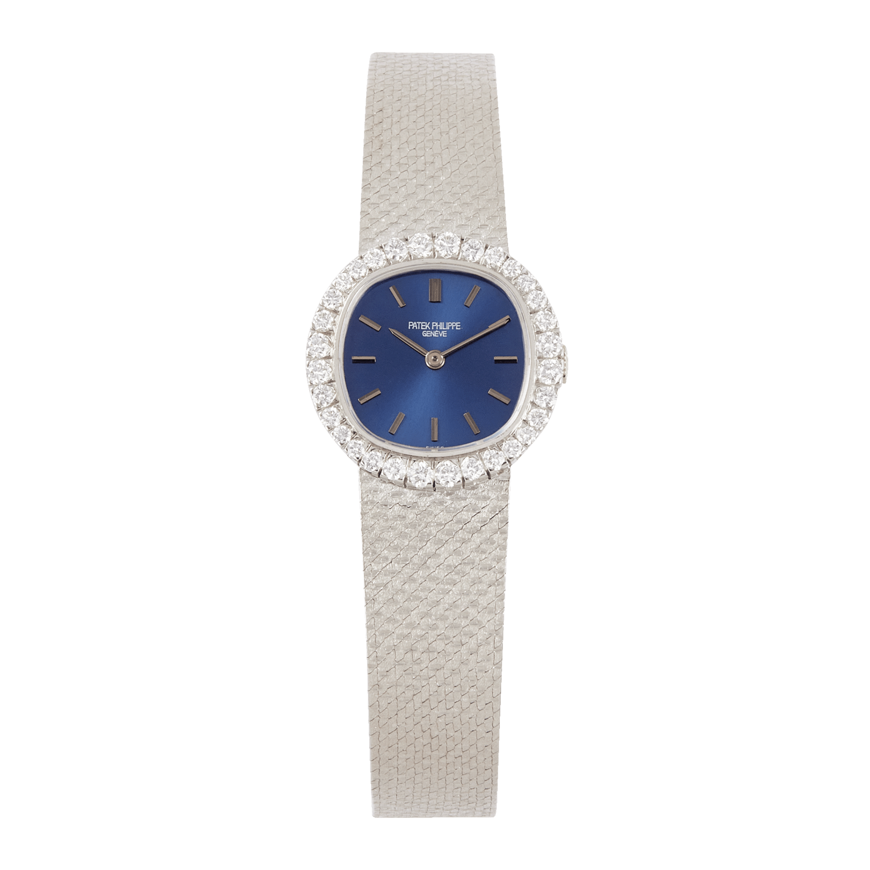 Vintage Lady Bracelet White Gold Diamond Blue Dial 31mm Product Image