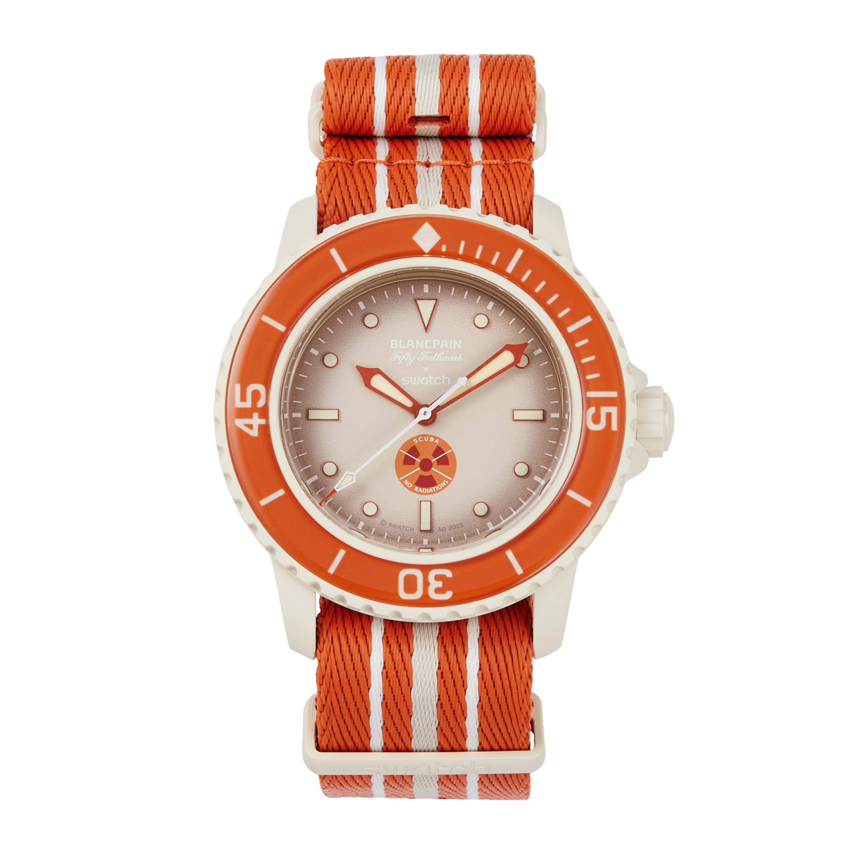 Swatch Fifty Fathoms Blancpain x Swatch Arctic Ocean 42mm SO35N100