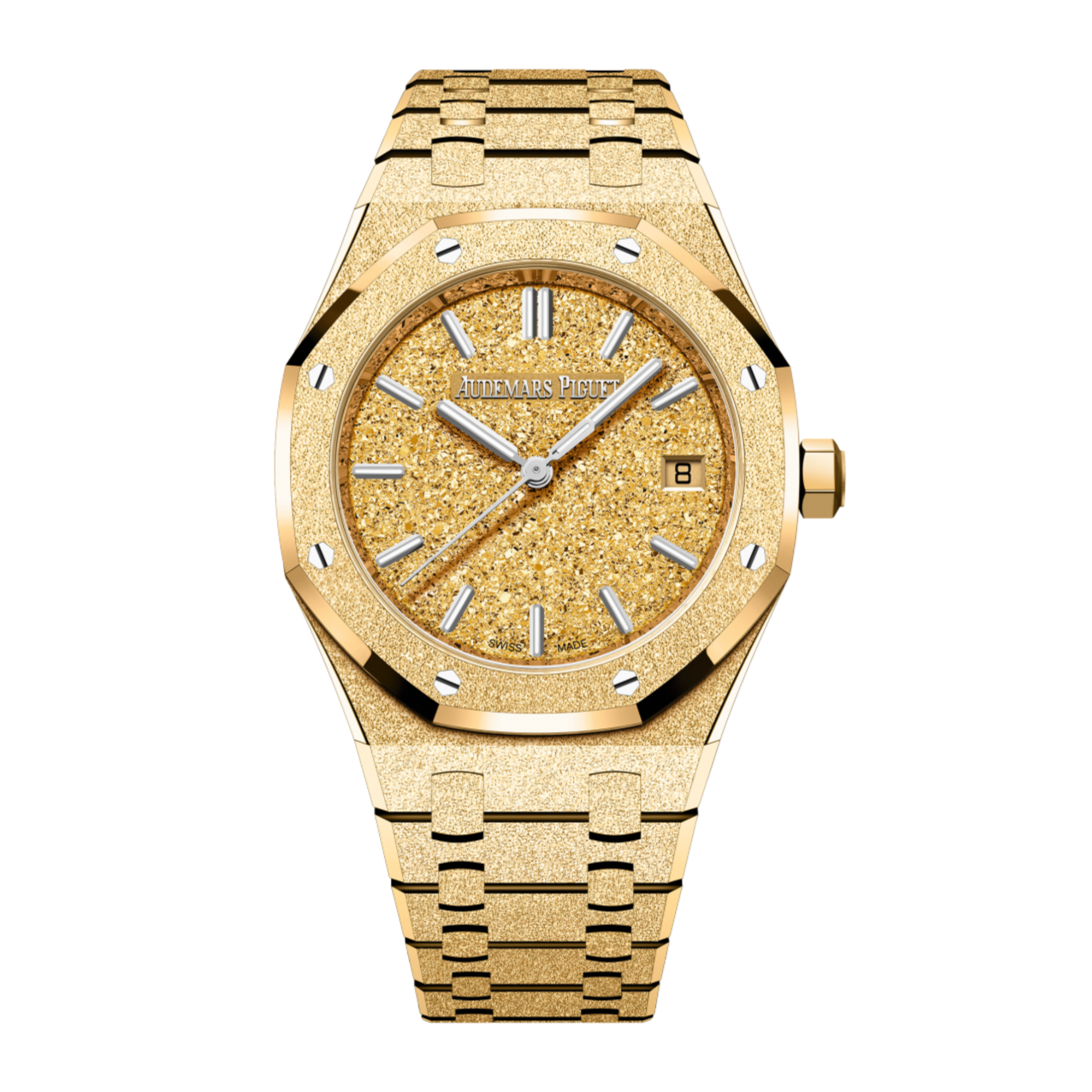 Audemars Piguet Royal Oak Frosted Yellow Gold Crystal Sand Dial