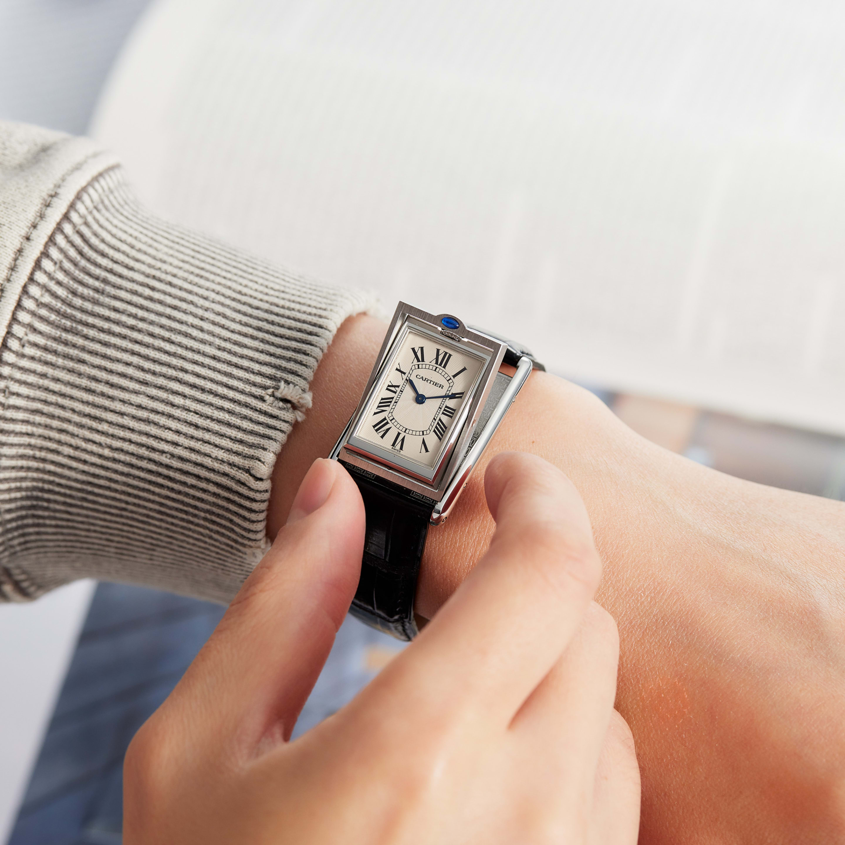 Tank Basculante Steel White Dial 26mm Product Image