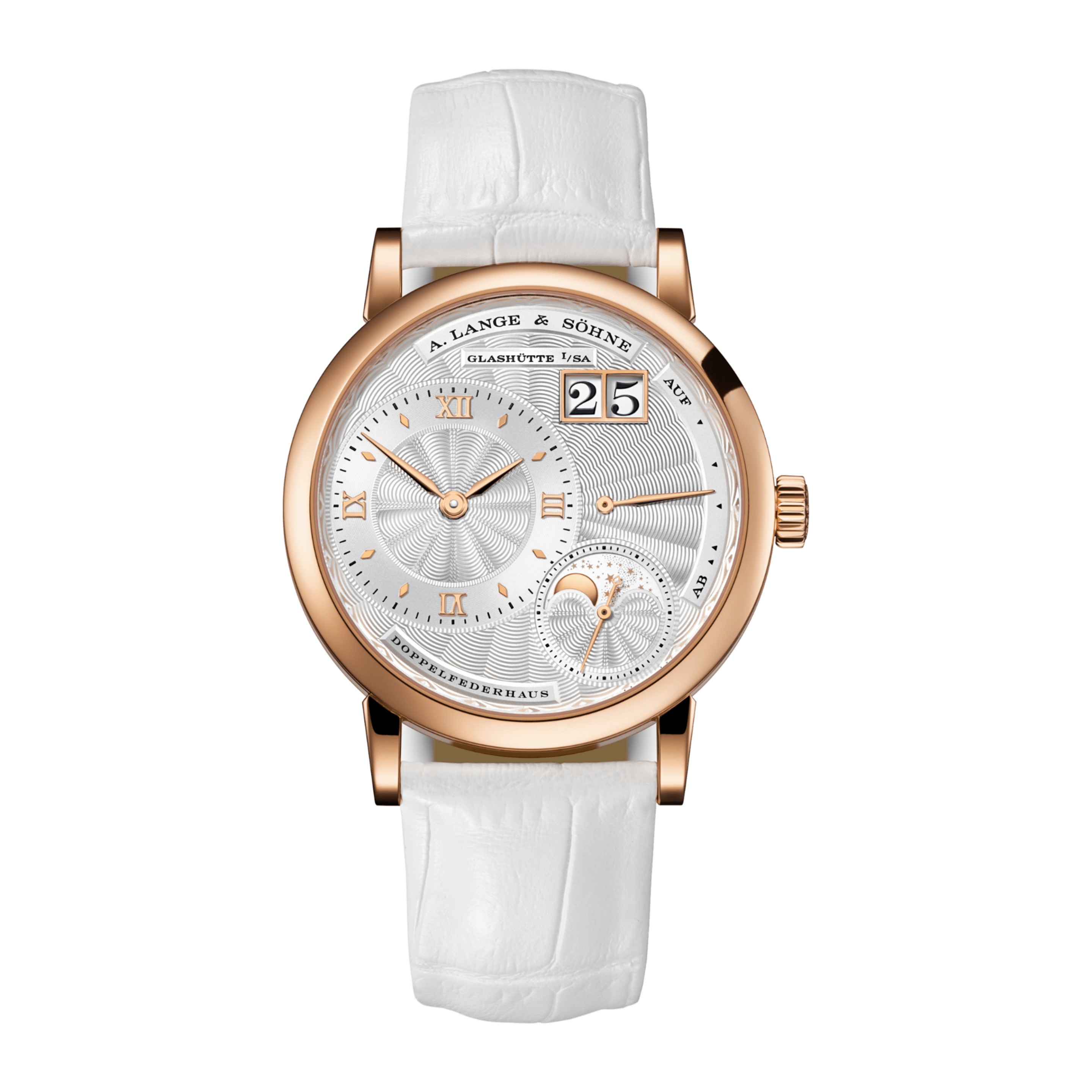 Lange 1 Moonphase Rose Gold Silver Dial 36mm Product Image