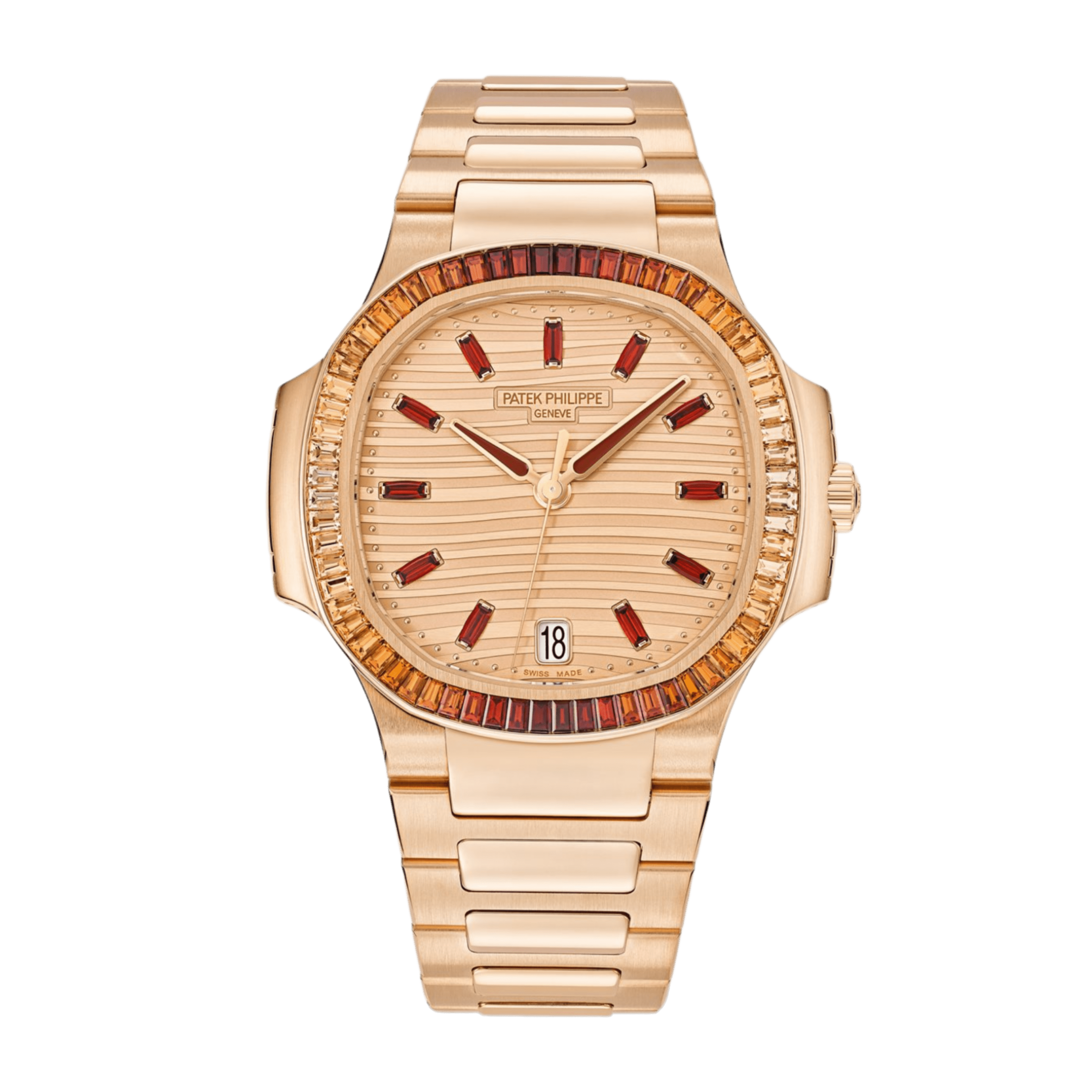 Nautilus Rose Gold Spessartite Rose Dial 35mm Product Image