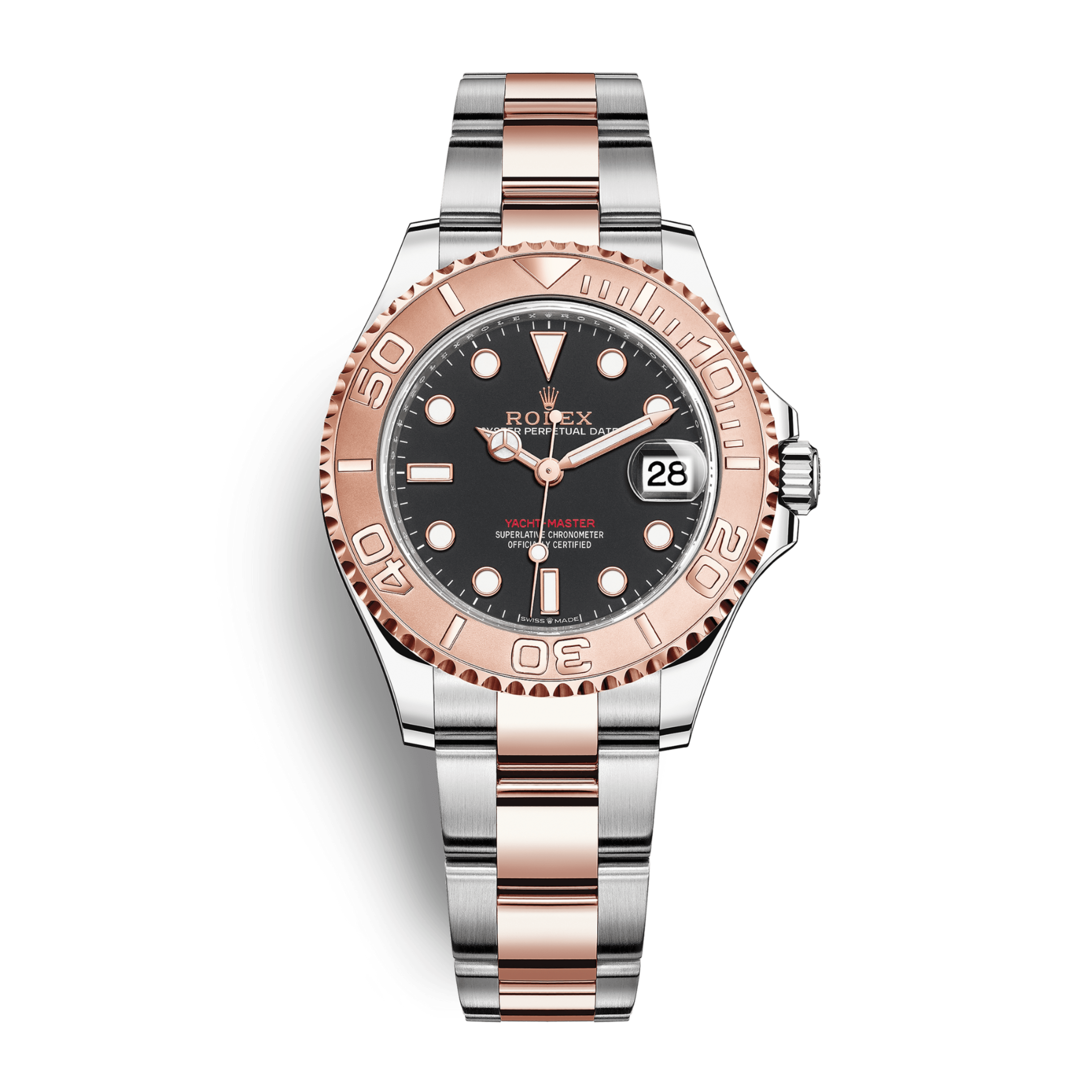 Yacht-Master Rose Gold & Steel Black Dial 37mm Product Image