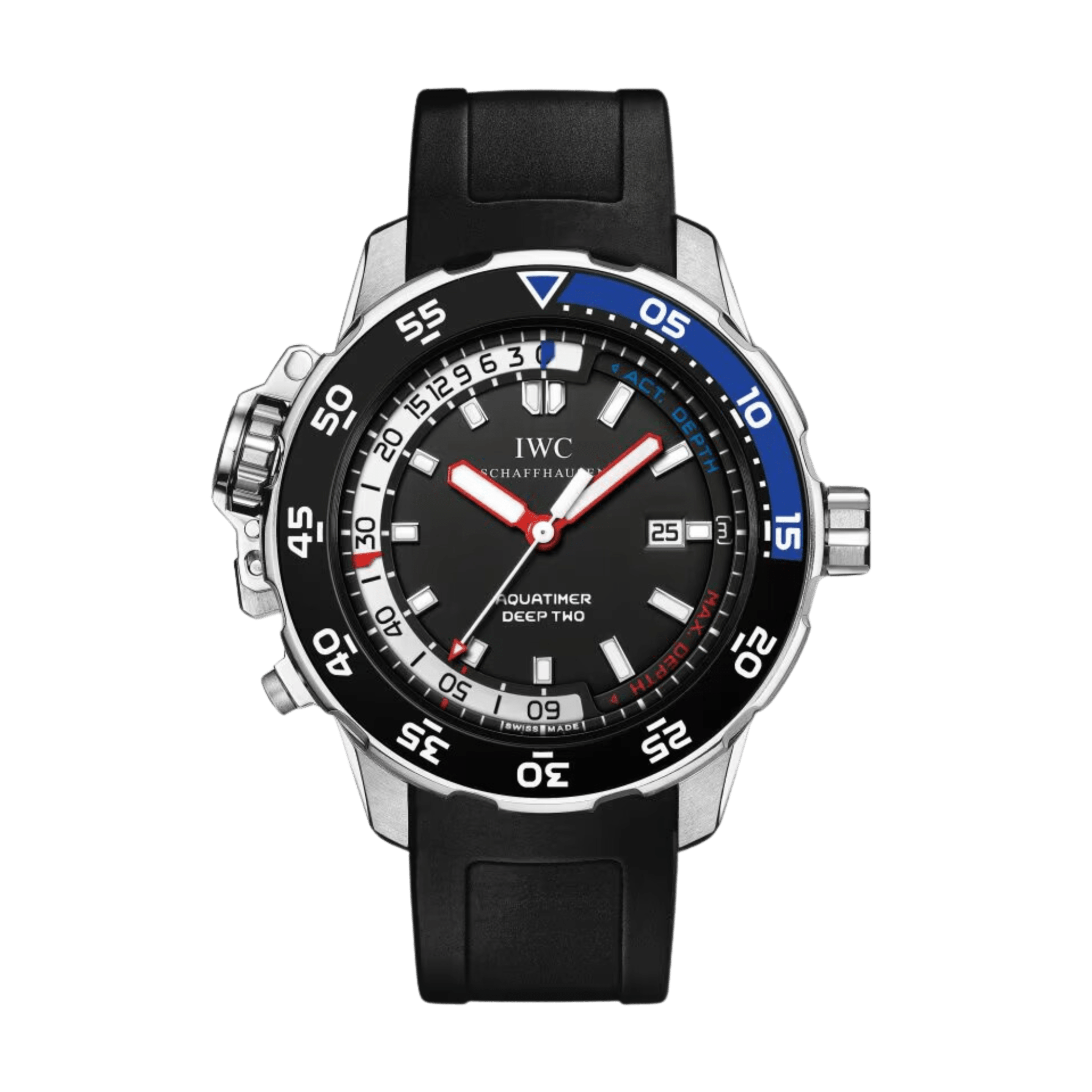 IWC Aquatimer Deep Two Steel Black Dial 46mm IW354702 - Make an