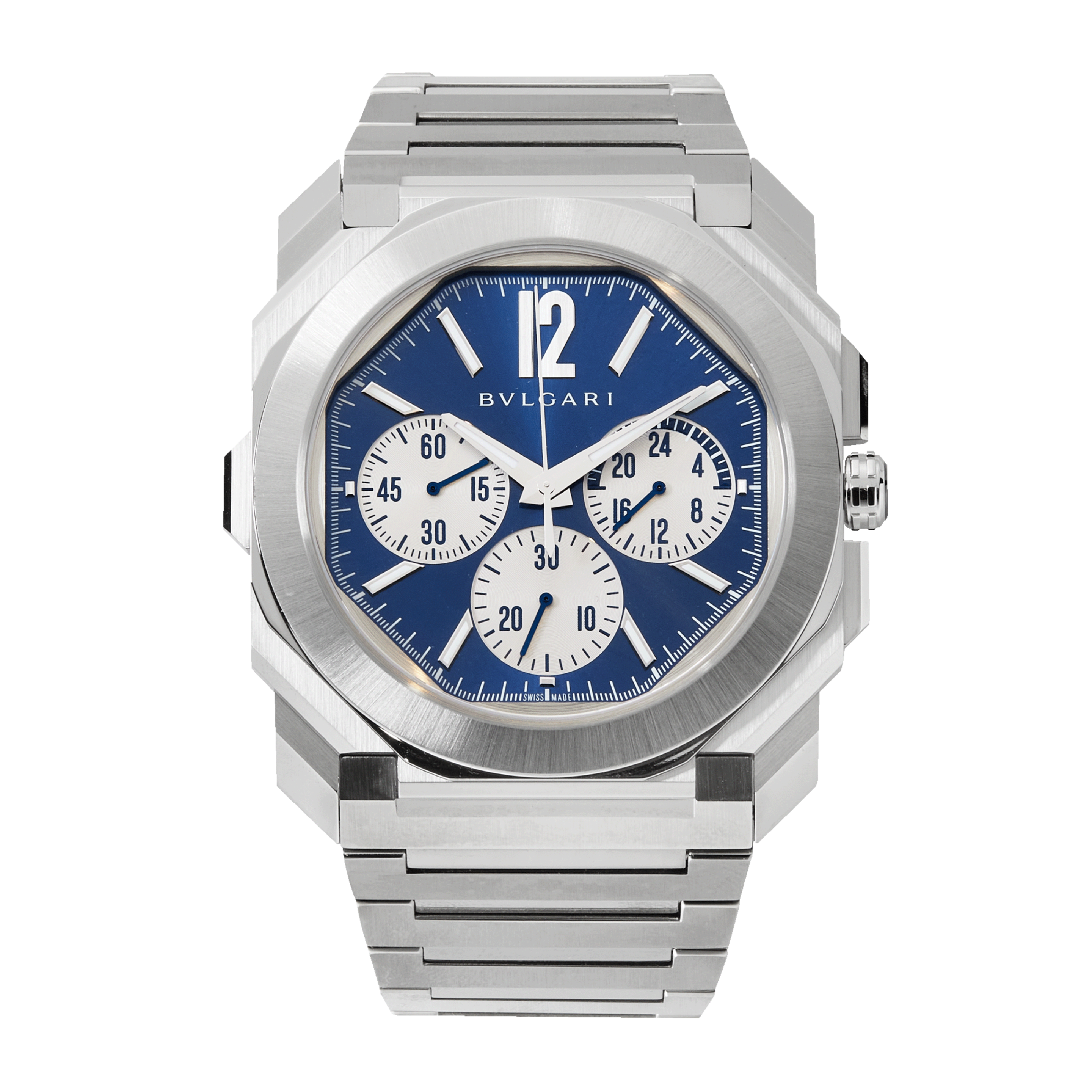 Octo Finissimo Chronograph GMT Steel Blue Dial 43mm Product Image