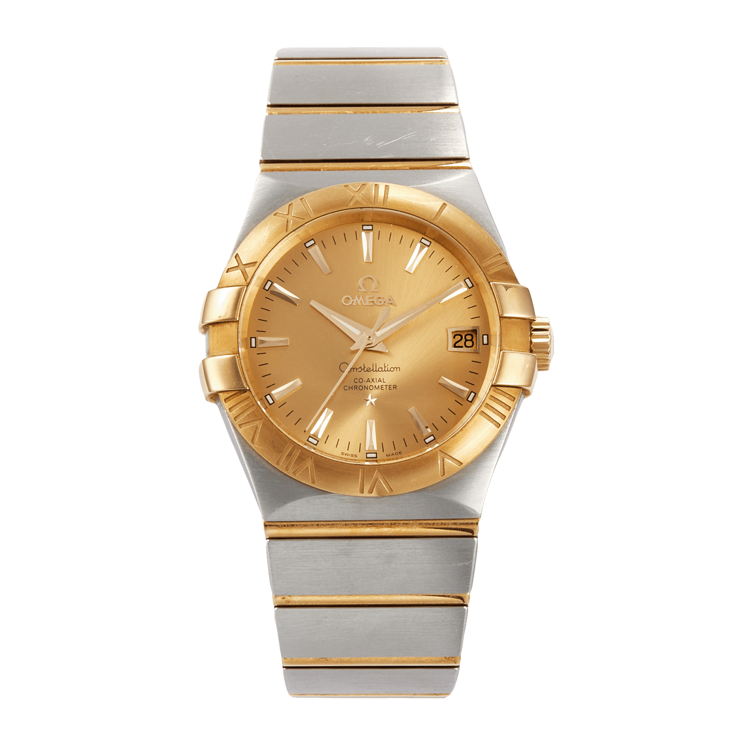Omega Constellation Yellow Gold & Steel Champagne Dial 38mm 123.20