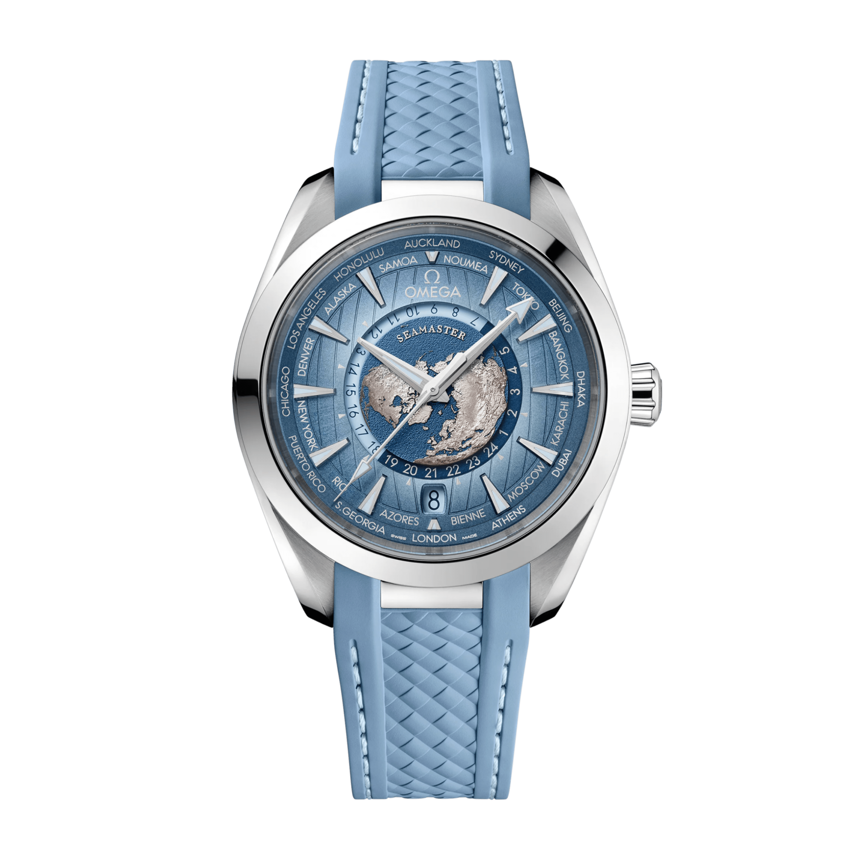 Aqua Terra Worldtimer Steel Summer Blue Dial 43mm Product Image