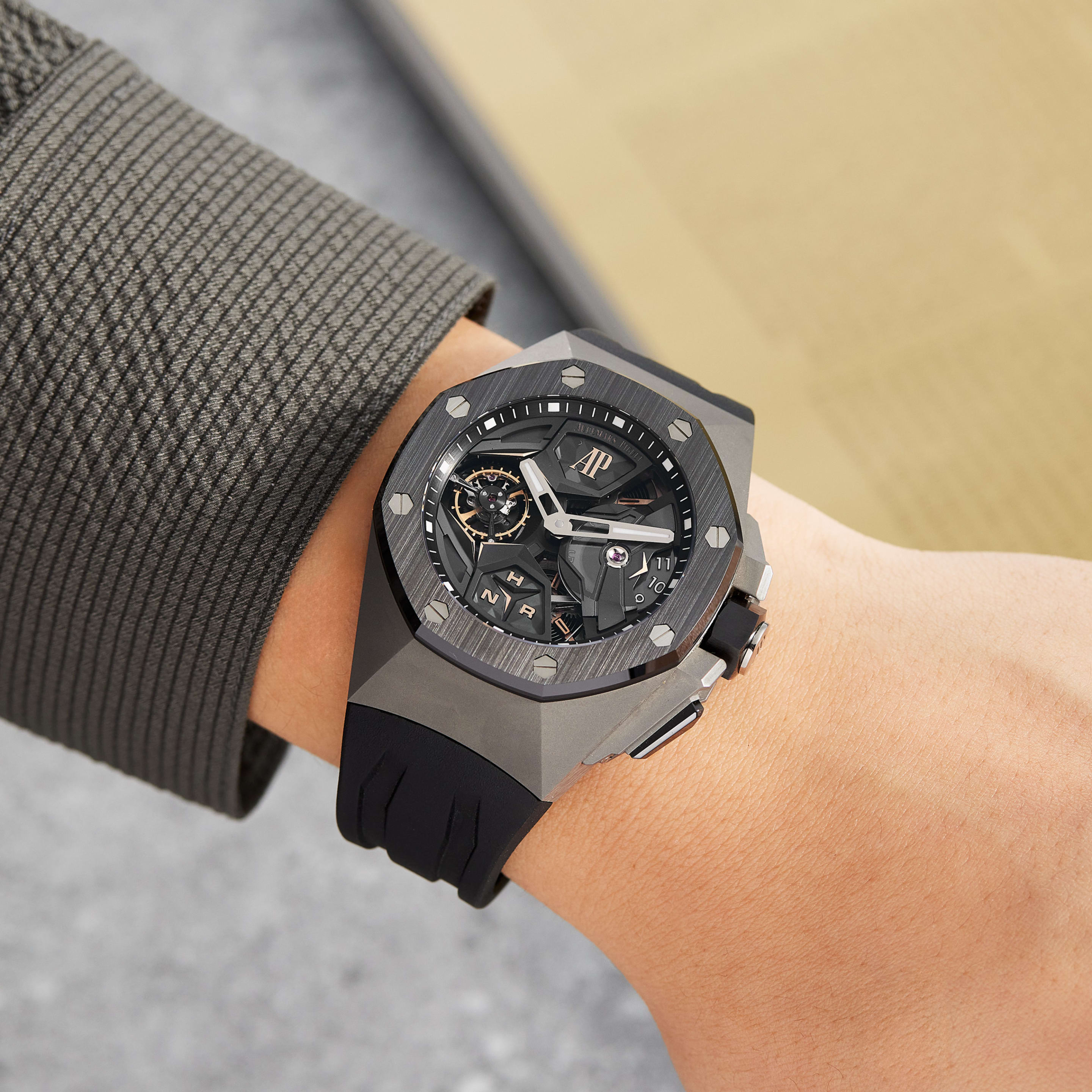 Royal Oak Concept Flying Tourbillon GMT Titanium Skeleton Dial 44mm Product Image