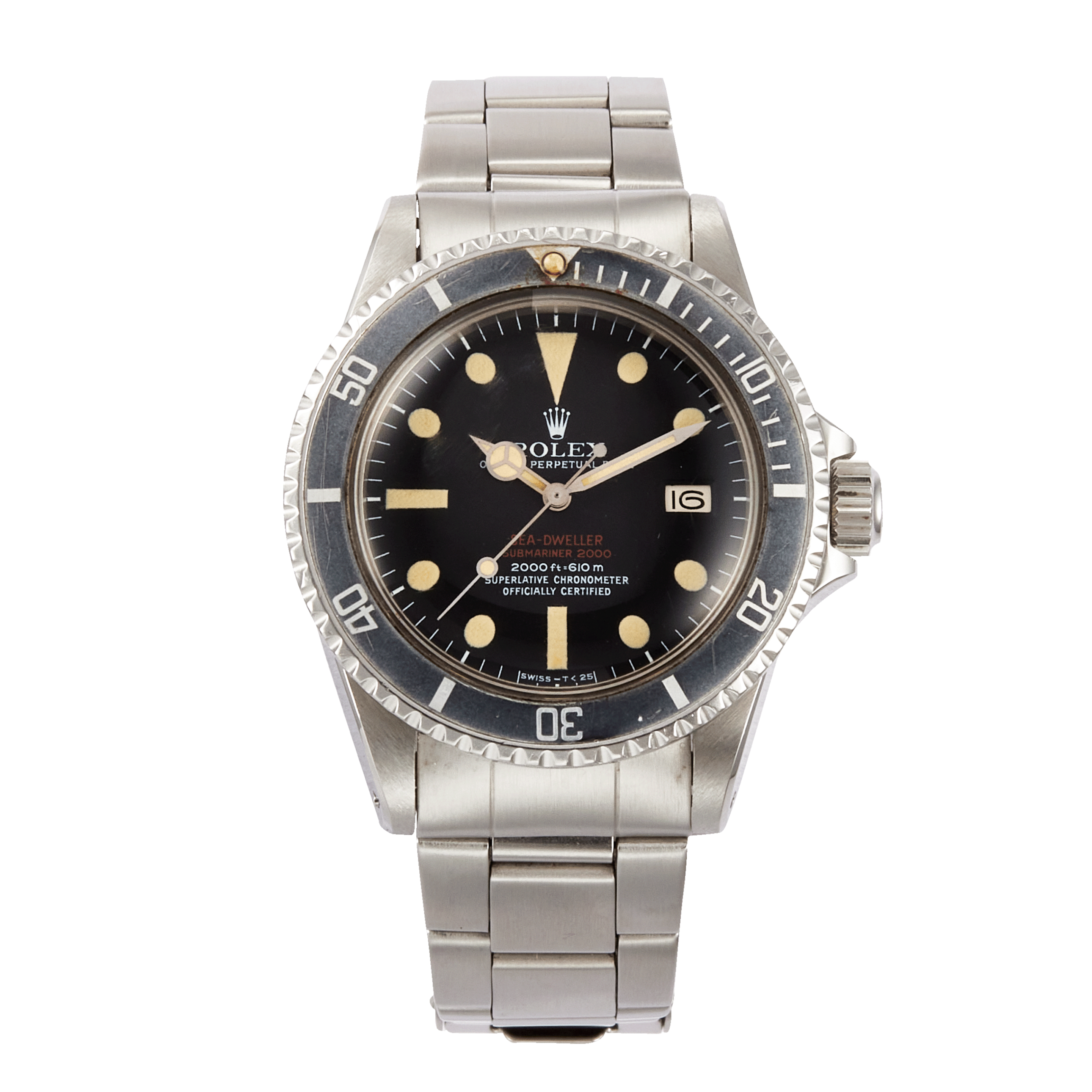 Vintage Double Red Sea-Dweller Steel Black Dial 40mm Product Image