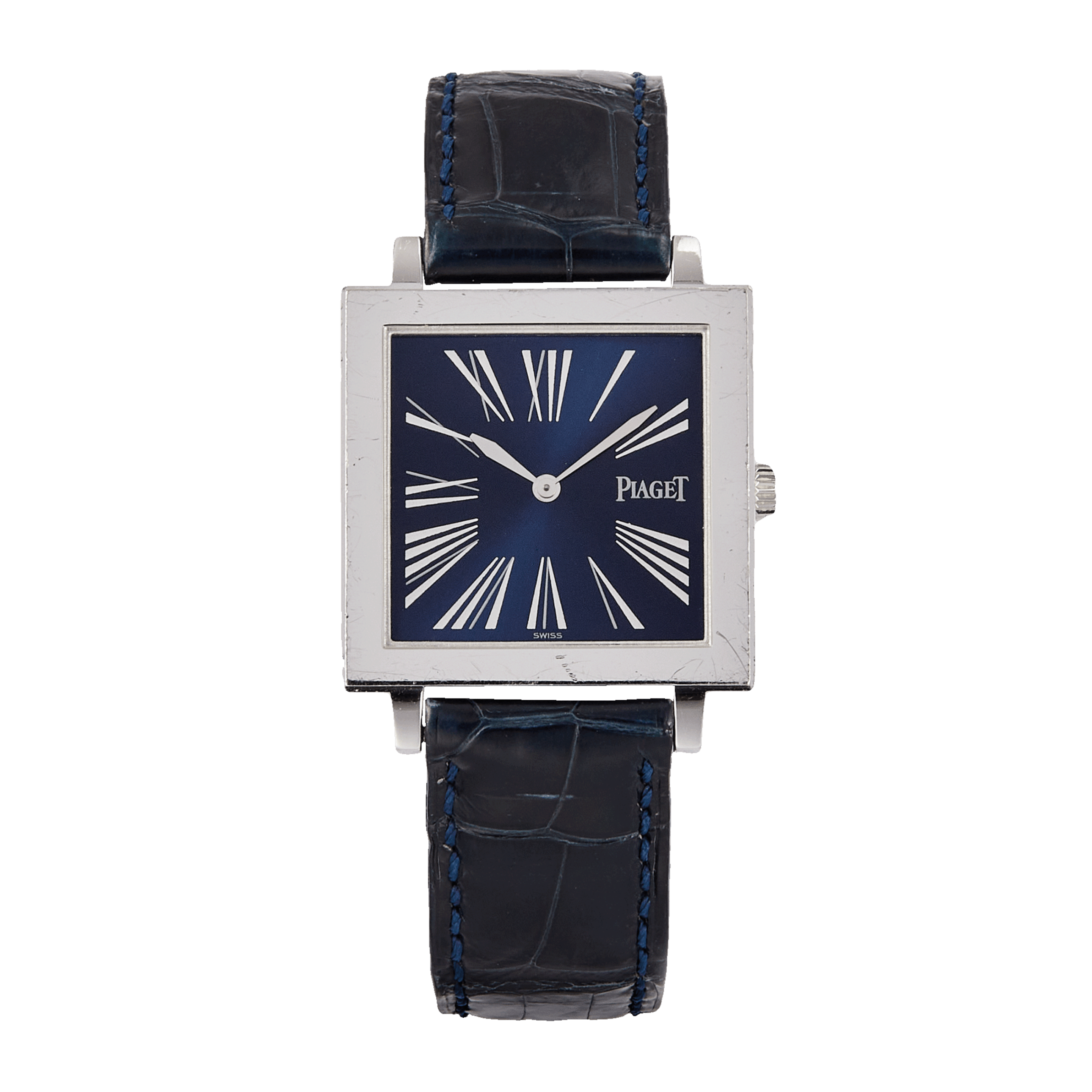 Altiplano Square White Gold Blue Dial 30mm Product Image