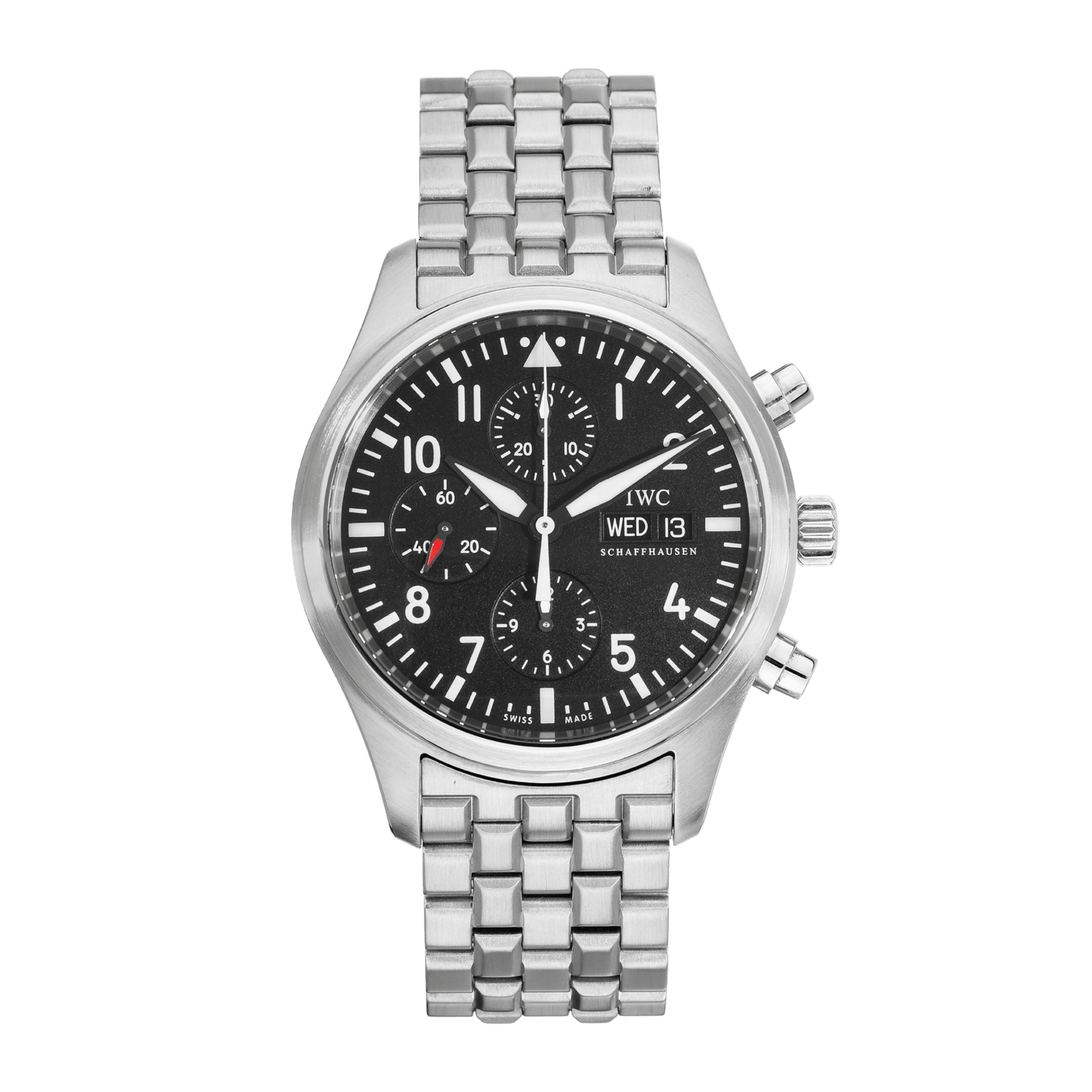 Pilot Chronograph Steel Black Dial 42mm Product Image