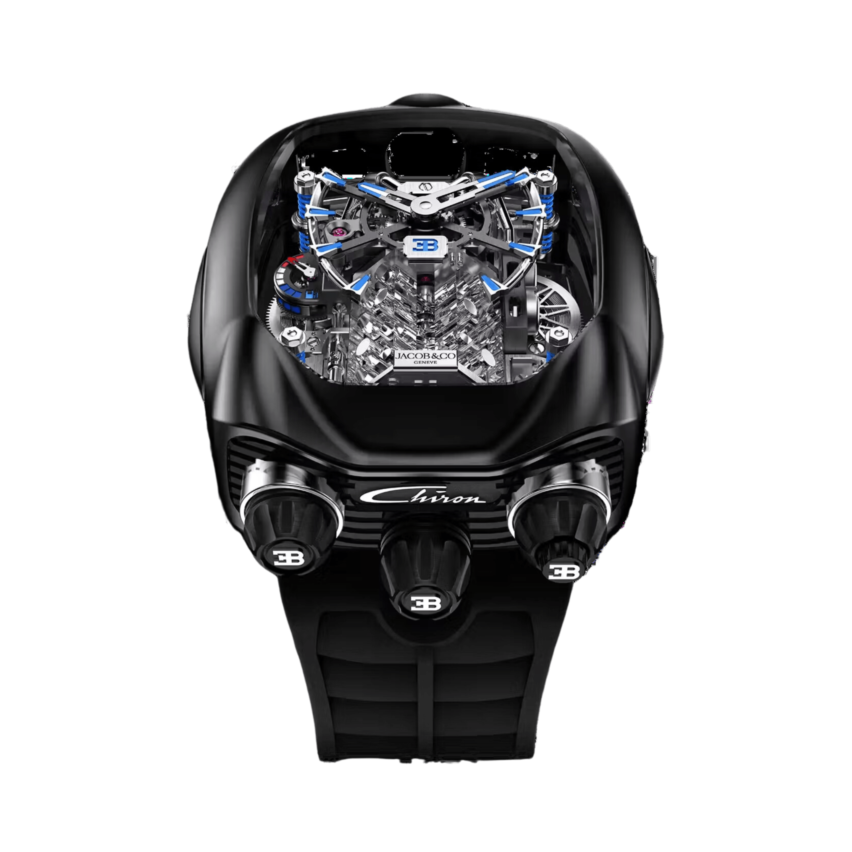 Bugatti Chiron Tourbillon Titanium Skeleton Dial 55mm Product Image