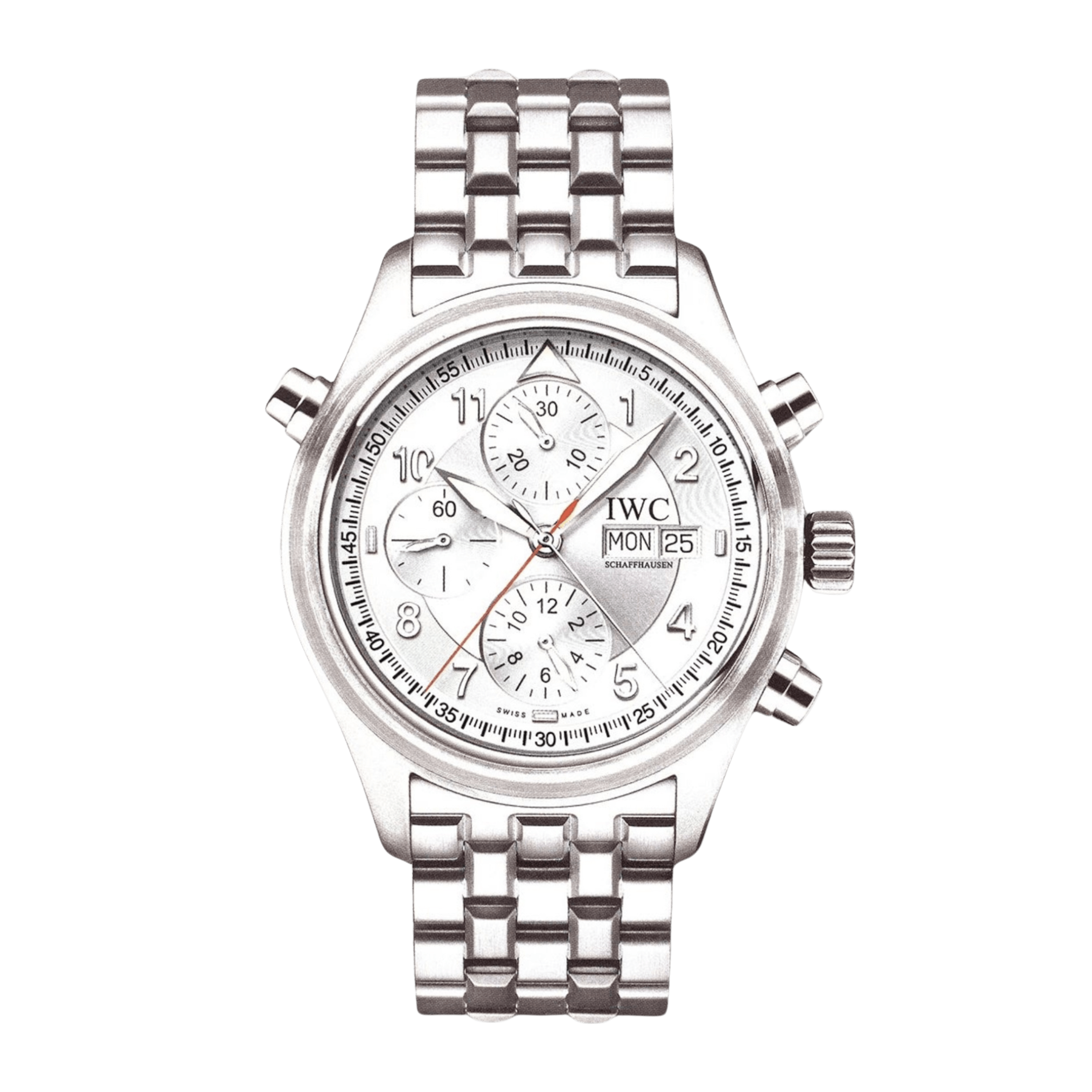 Pilot Double Chronograph Steel Silver Dial 42mm Product Image
