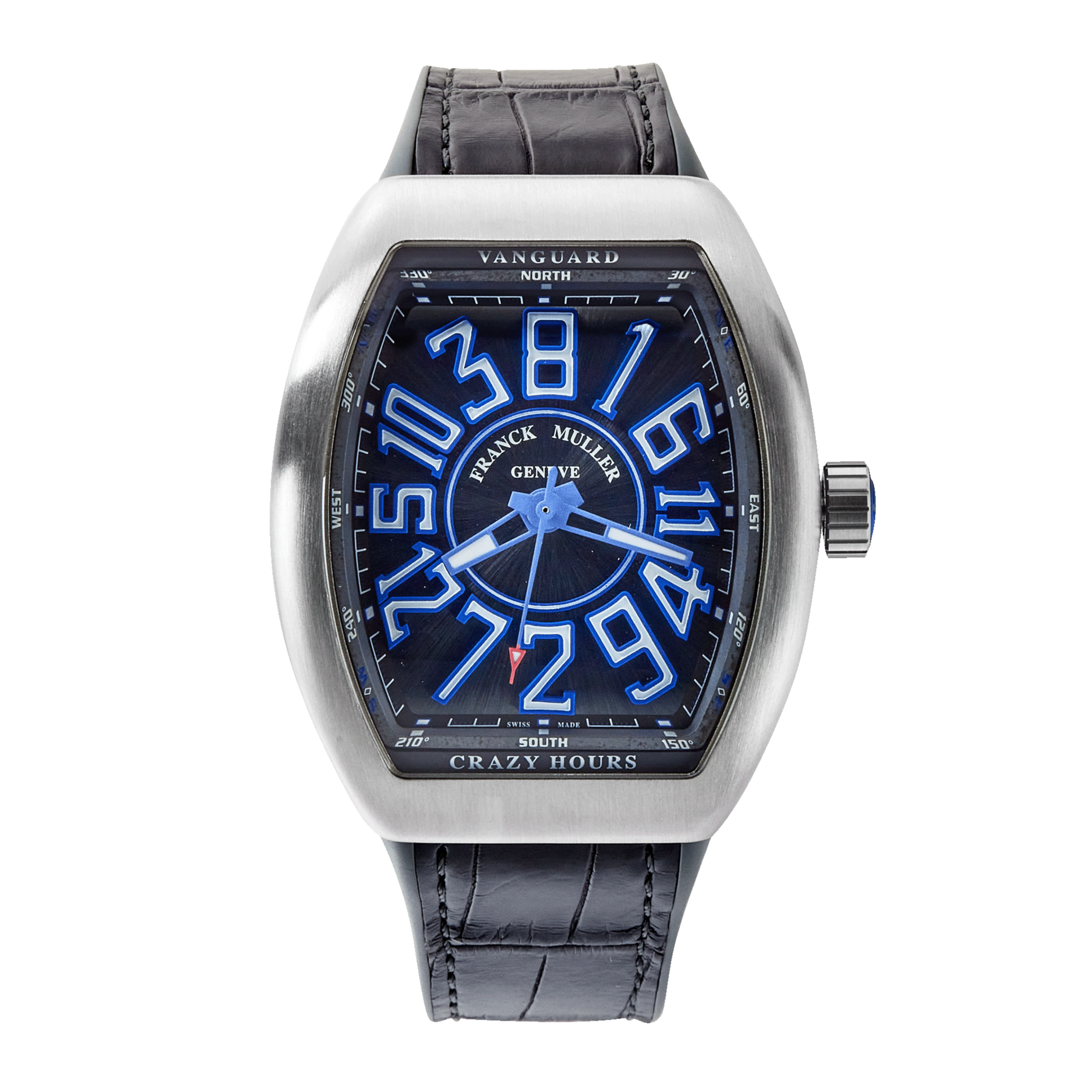 Franck Muller Crazy Hours Titanium Grey Dial 44mm Limited Edition