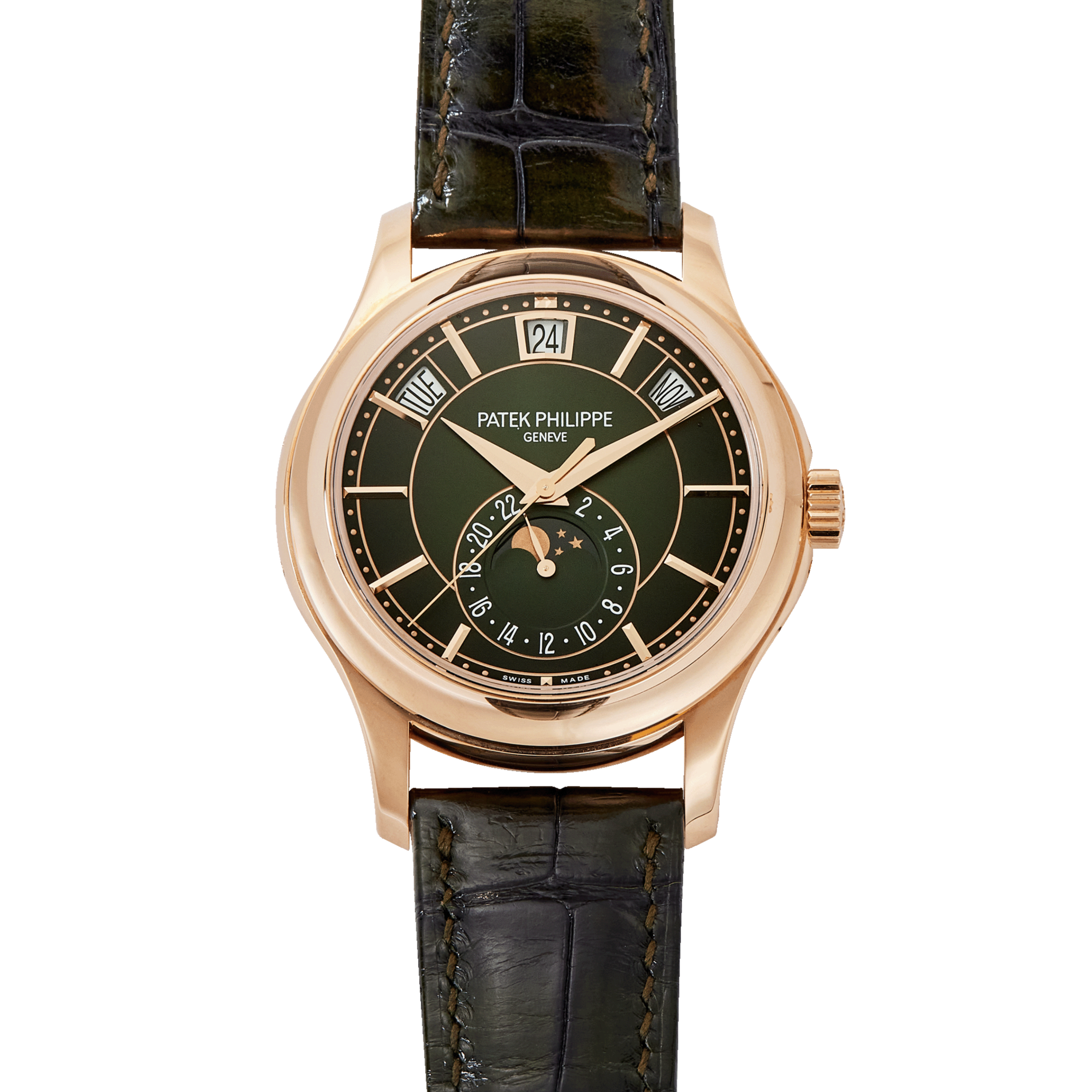 Annual Calendar Rose Gold Green Dial 40mm Product Image