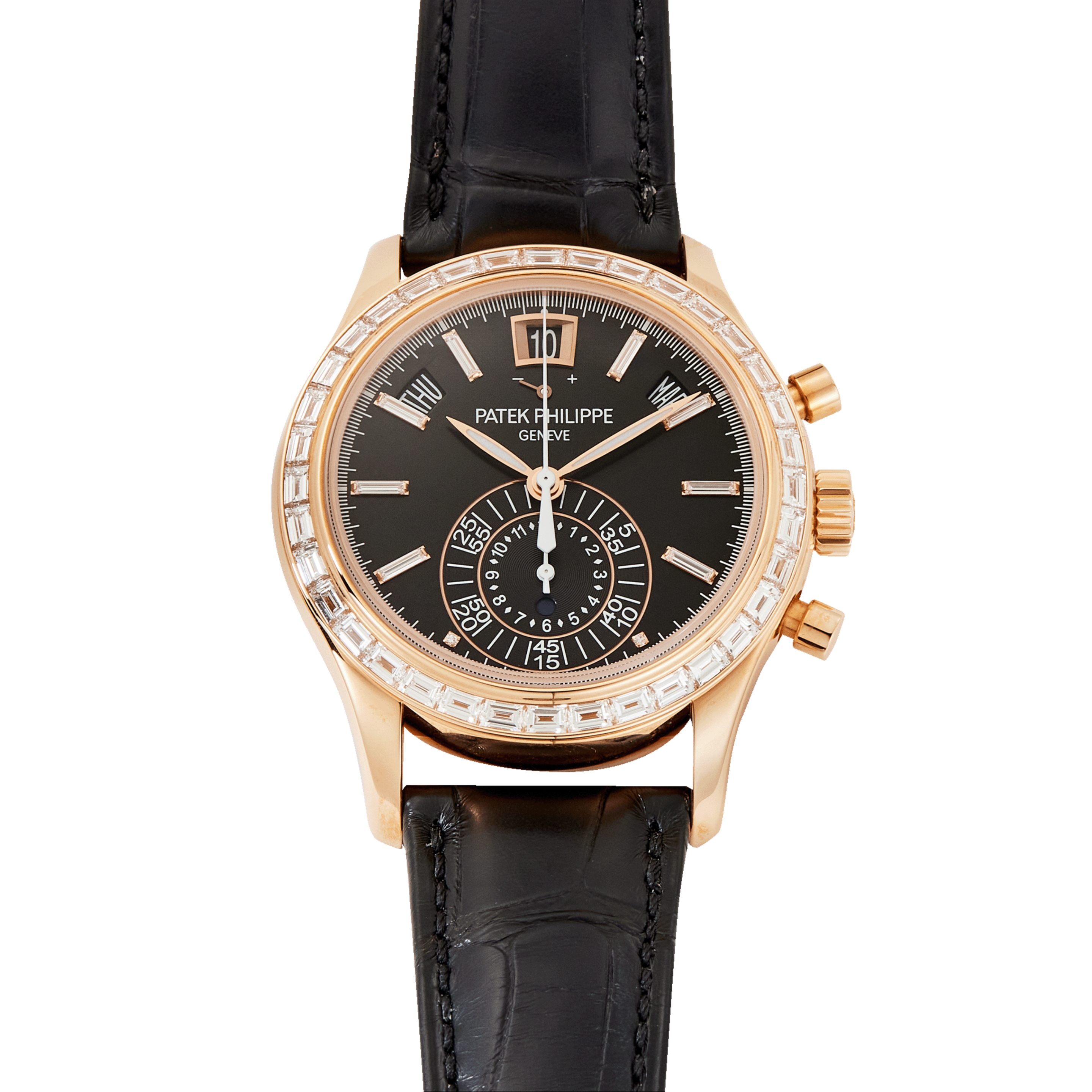Complications Annual Calendar Chronograph Rose Gold Diamond Black Dial 40mm Product Image