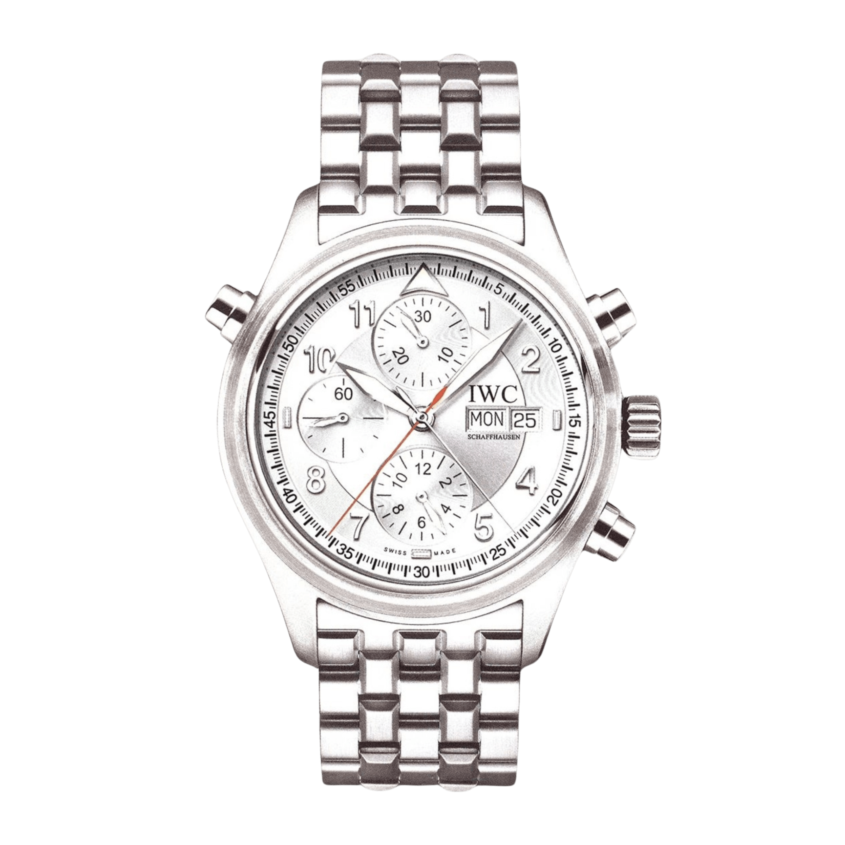 Pilot Double Chronograph Steel Silver Dial 42mm Product Image
