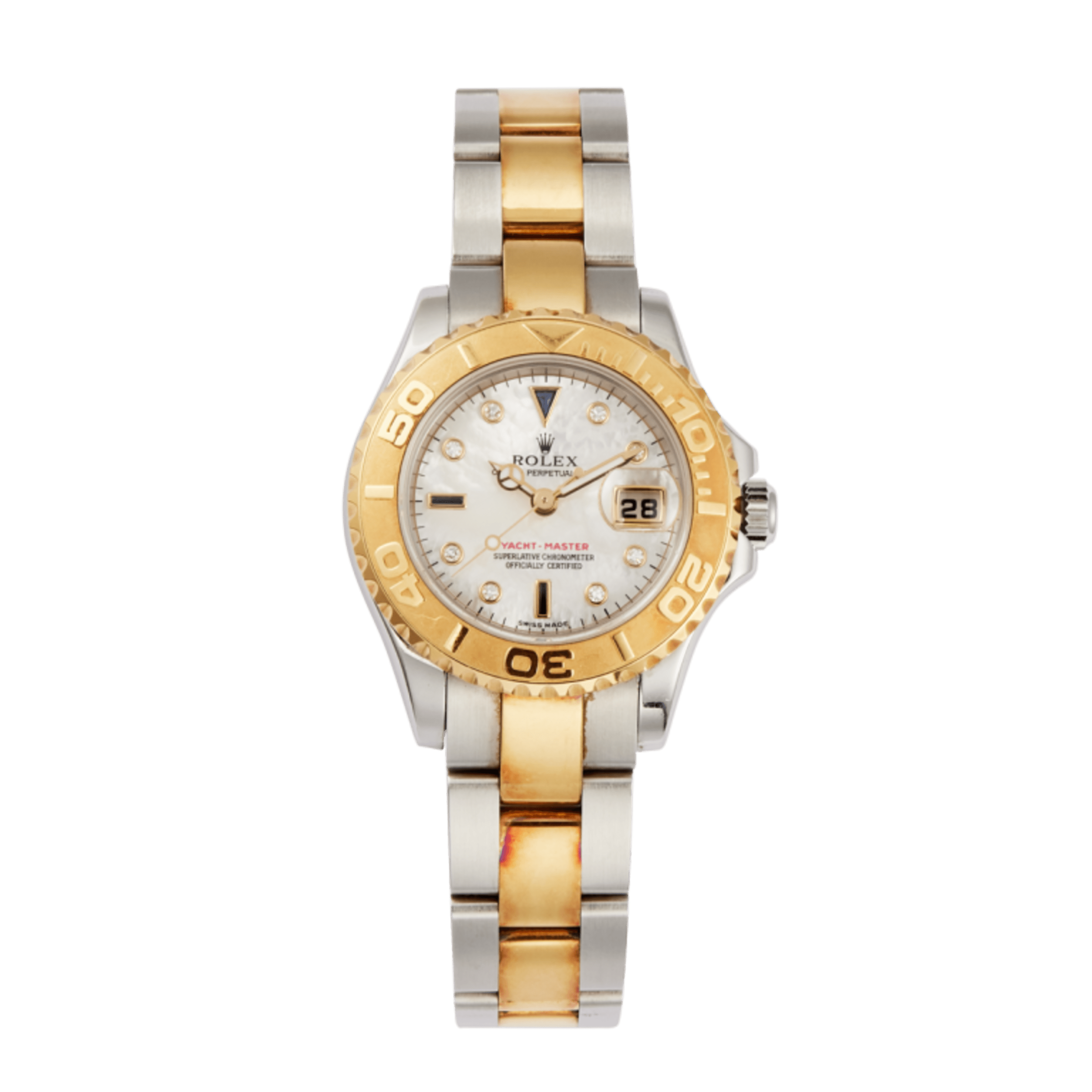 Lady Yacht Master Yellow Gold & Steel Mother of Pearl Dial 29mm Product Image