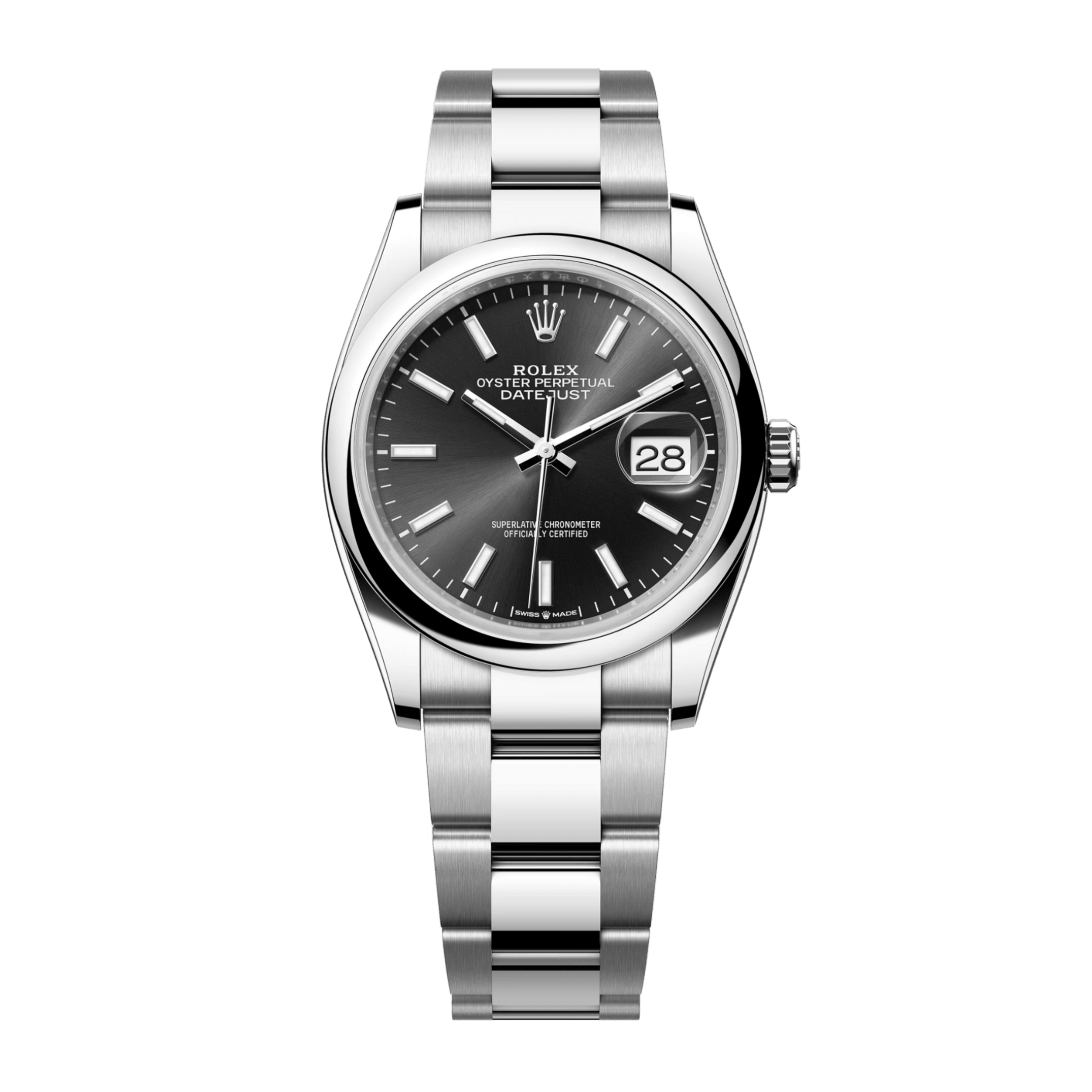 Datejust Steel Black Dial 36mm Product Image