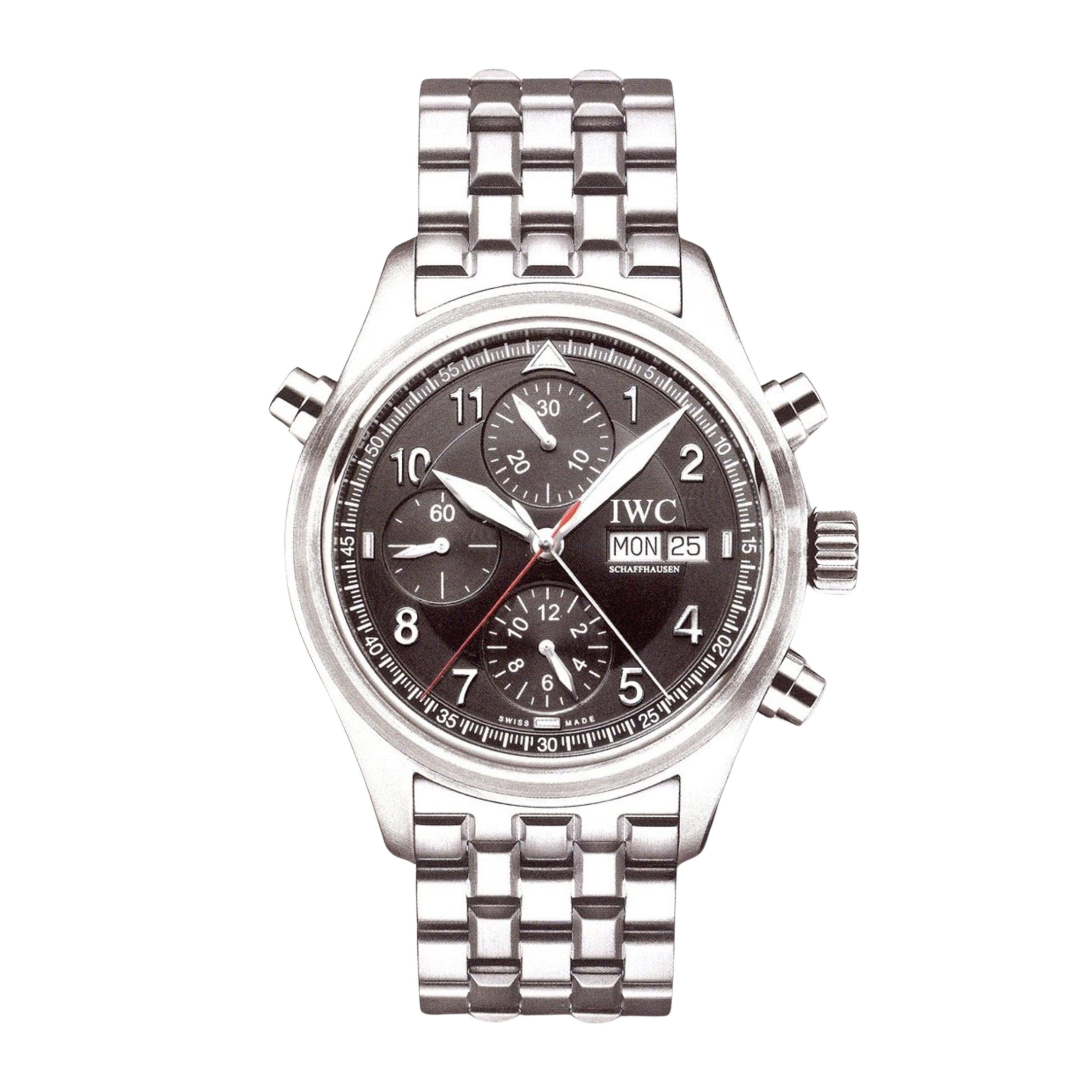 Pilot Rattrapante Chronograph Stainless Steel Black 42mm Product Image
