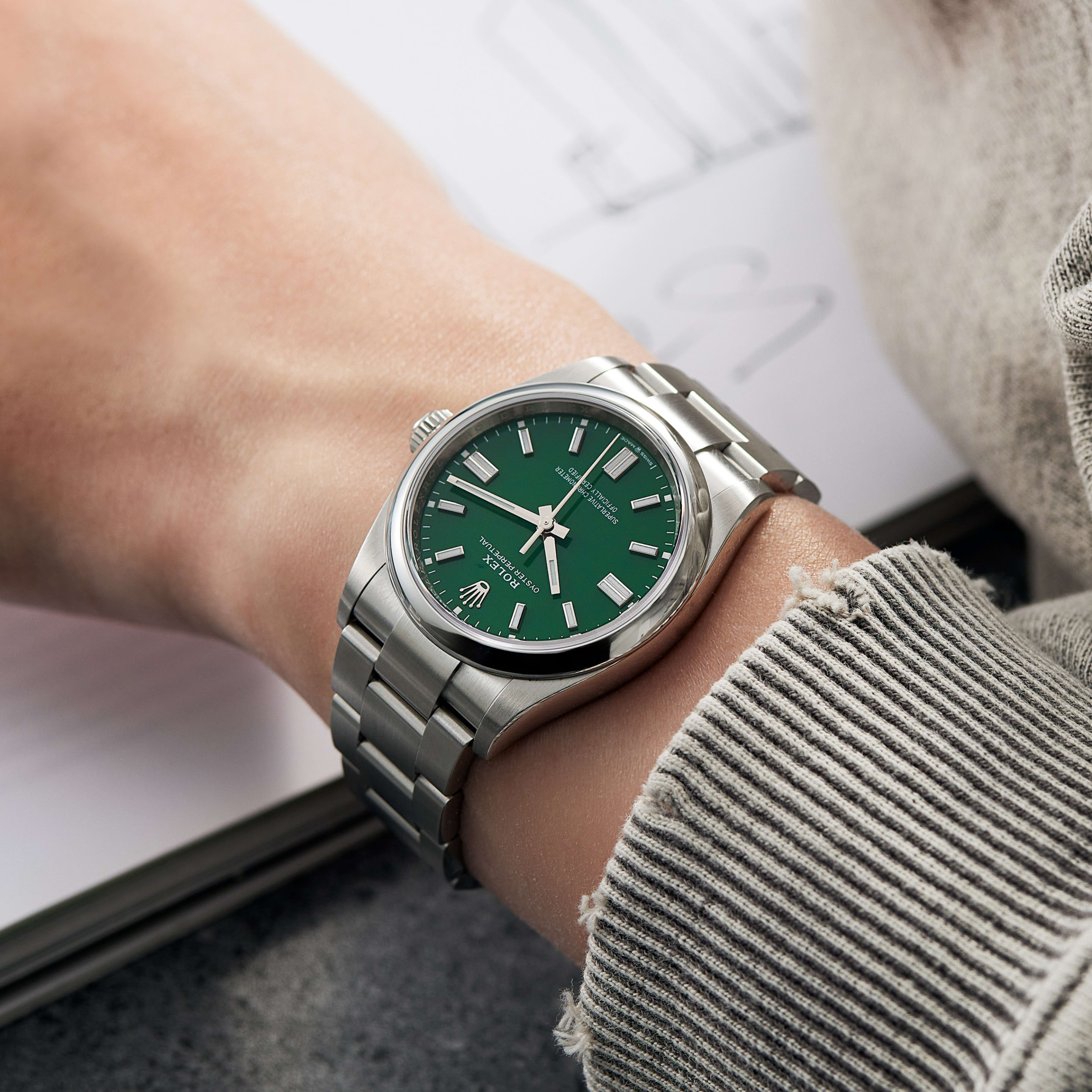 Oyster Perpetual Steel Green Dial 36mm Product Image